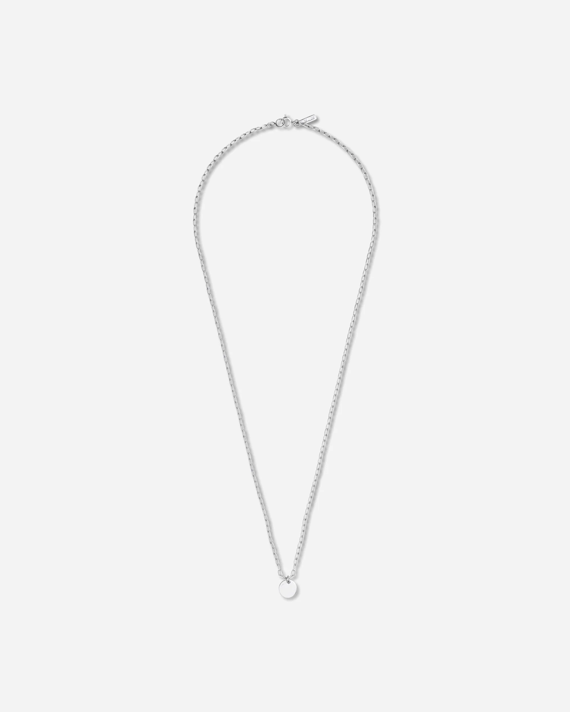 Logo Brass Necklace Silver - Image 2