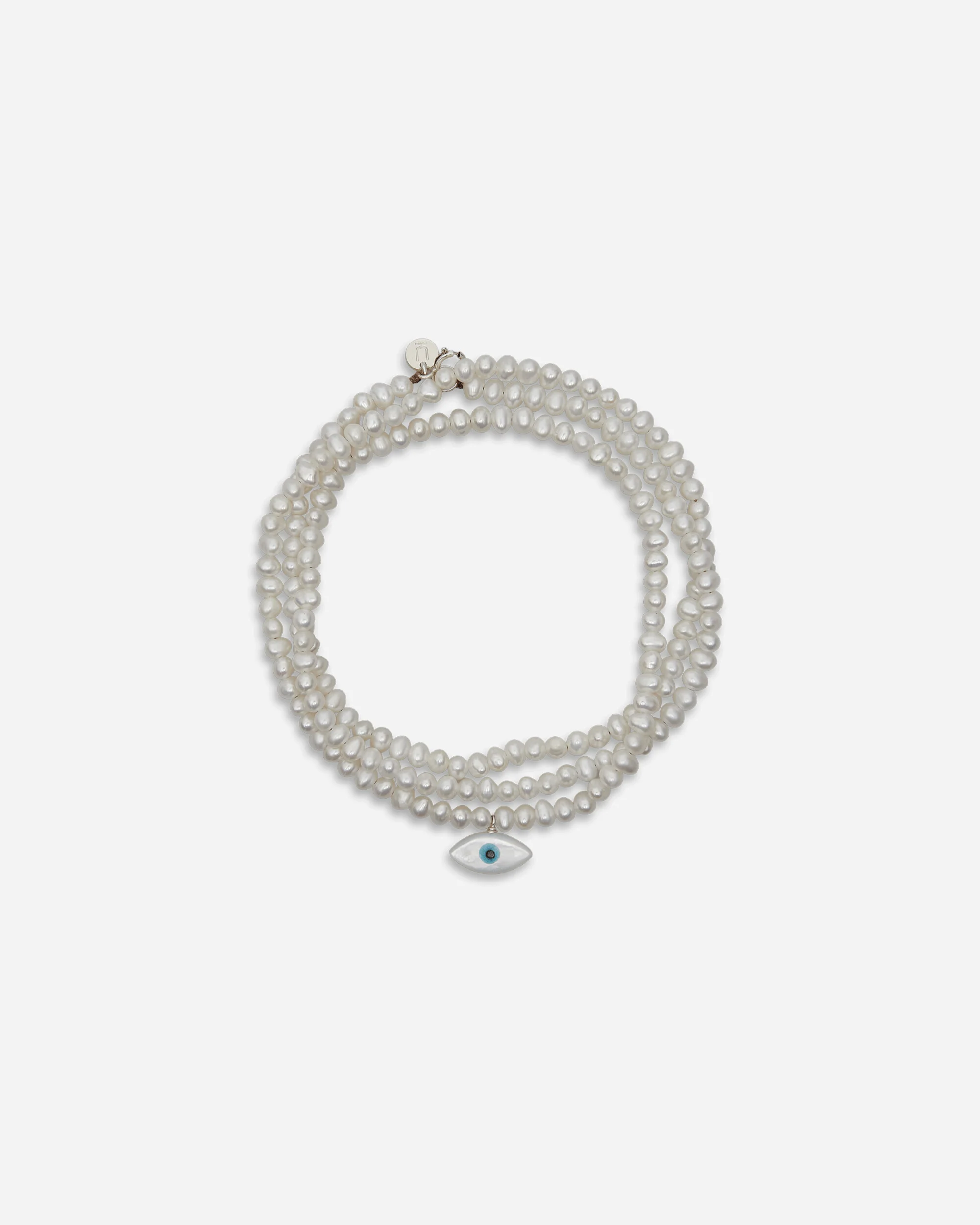 See Real Flowers Triple Seed Pearl Bracelet Off White - Image 2