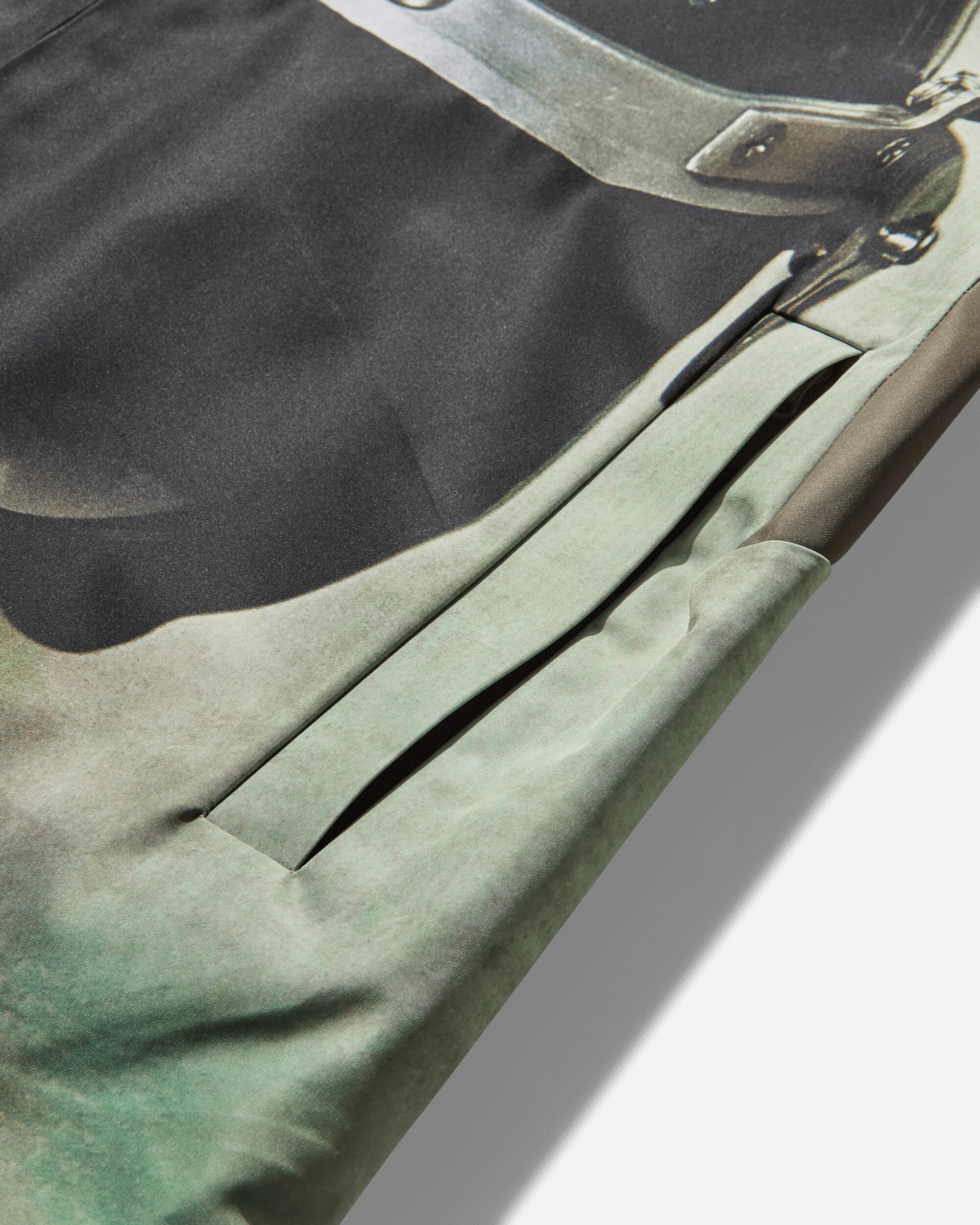 Men's Heldon Nylon Zip Jacket Gray / Khaki - Image 4