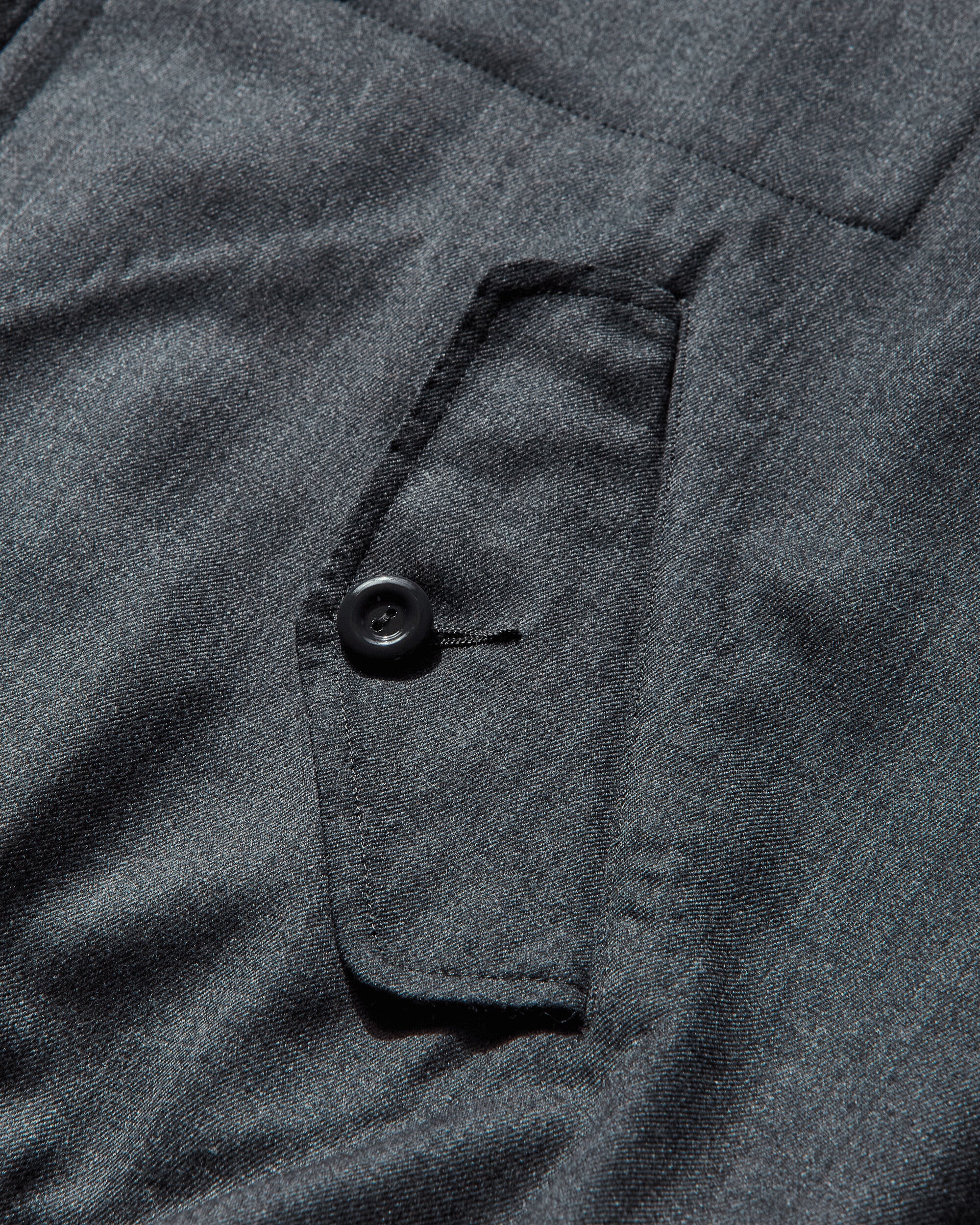 Men's Wool Bomber Jacket Charcoal - Image 4