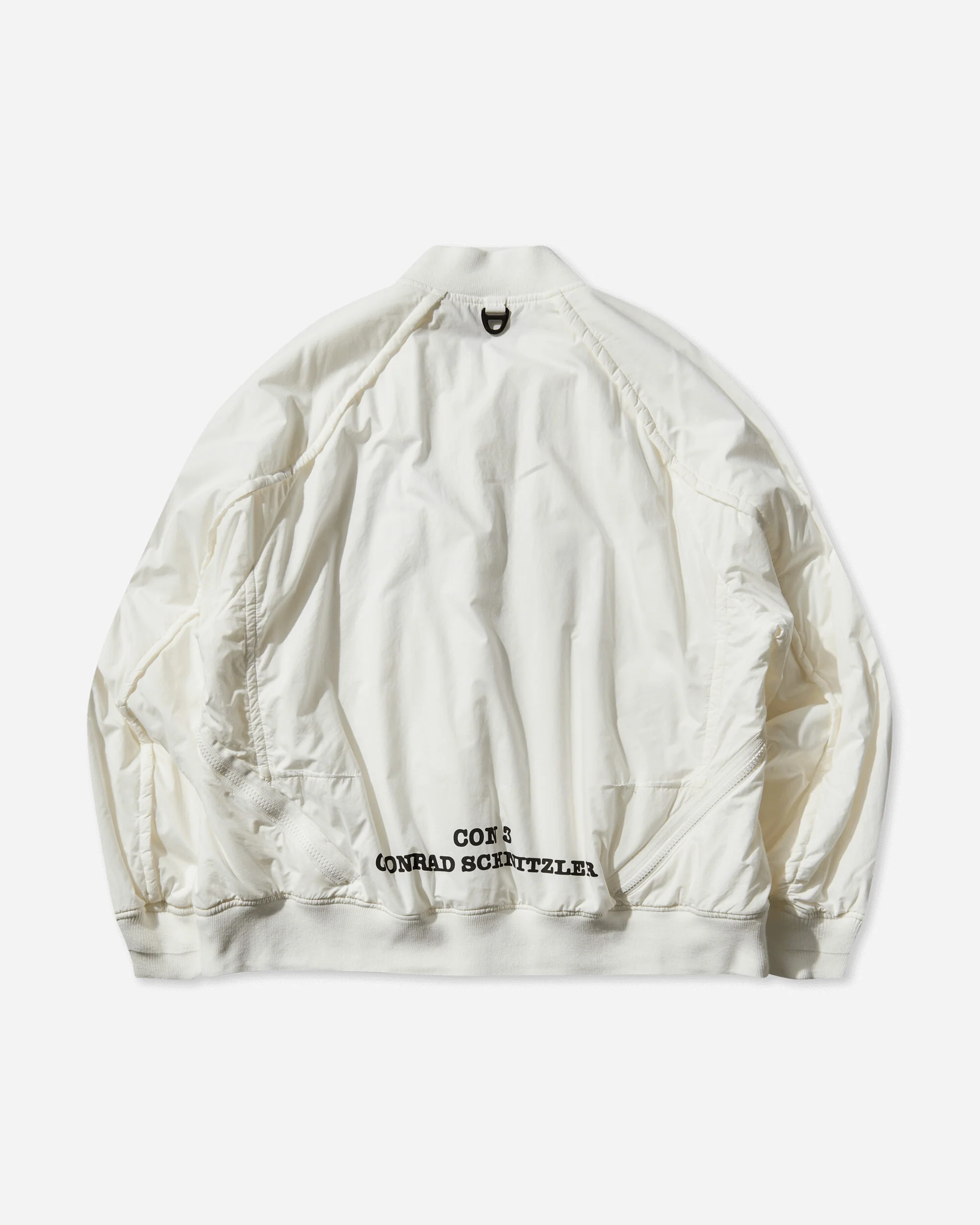 Men's Conrad Schnitzler Cotton Bomber Jacket Off White - Image 2