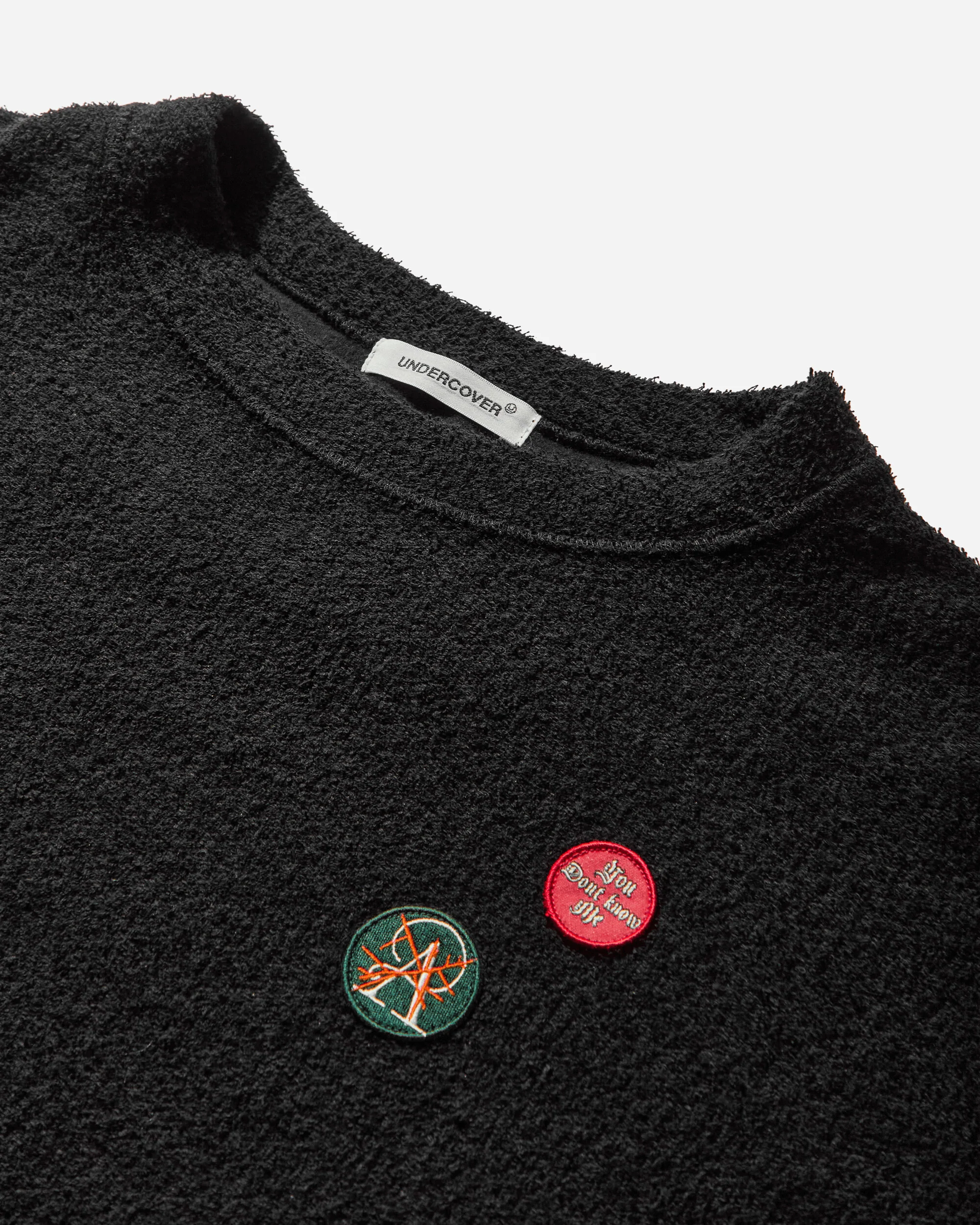 Men's Patches Crewneck Sweater Black - Image 3
