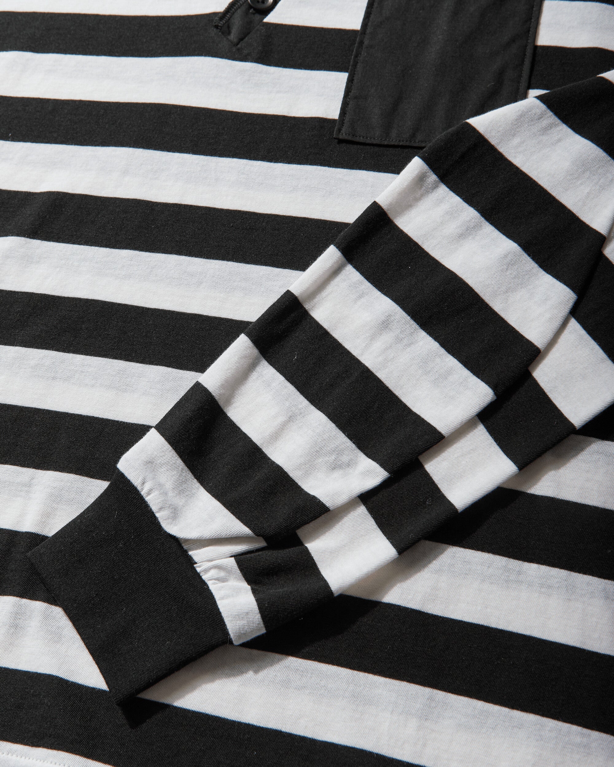 Men's Striped Longsleeve T-Shirt Black - Image 4