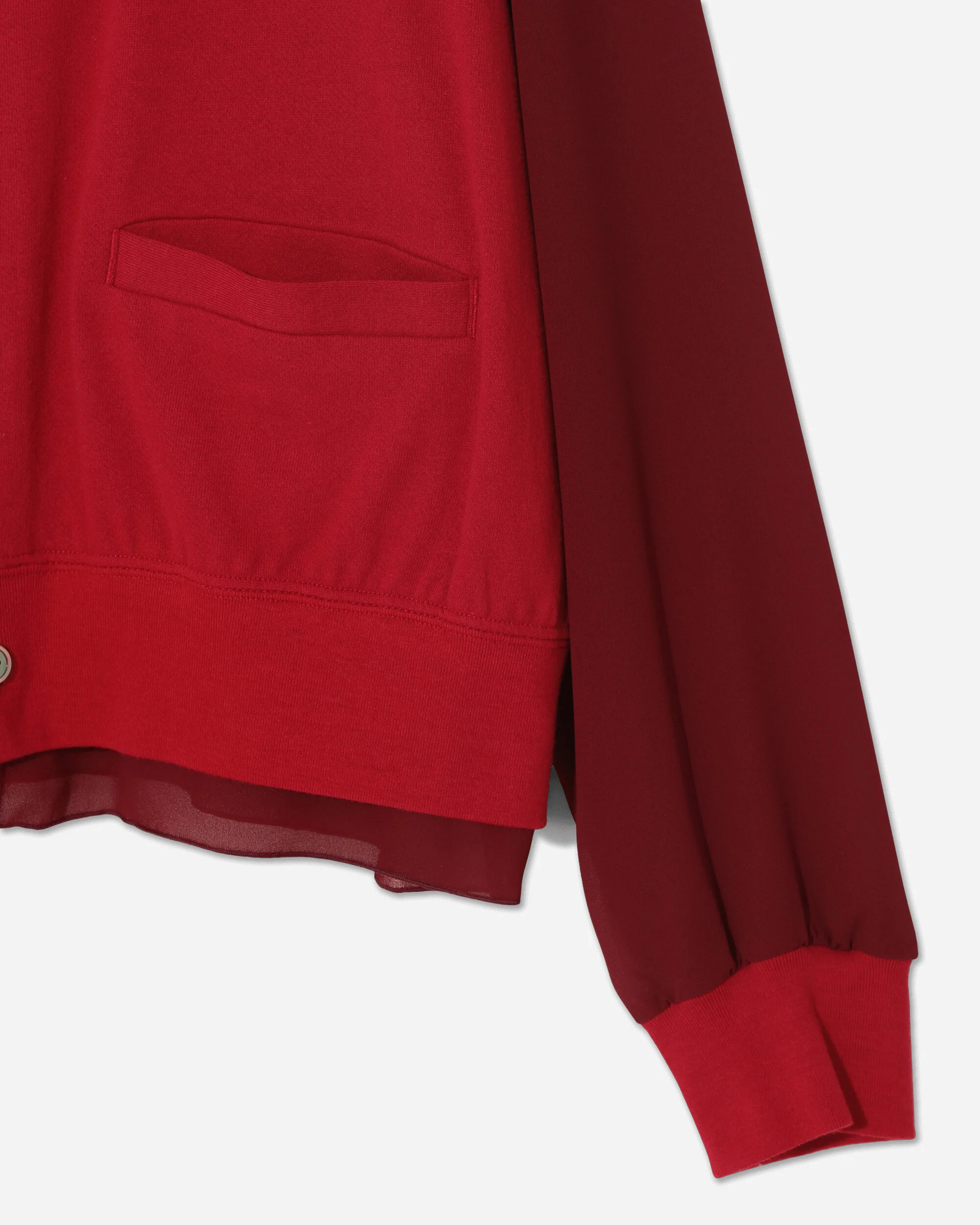 Women's Georgette Cardigan Red - Image 3