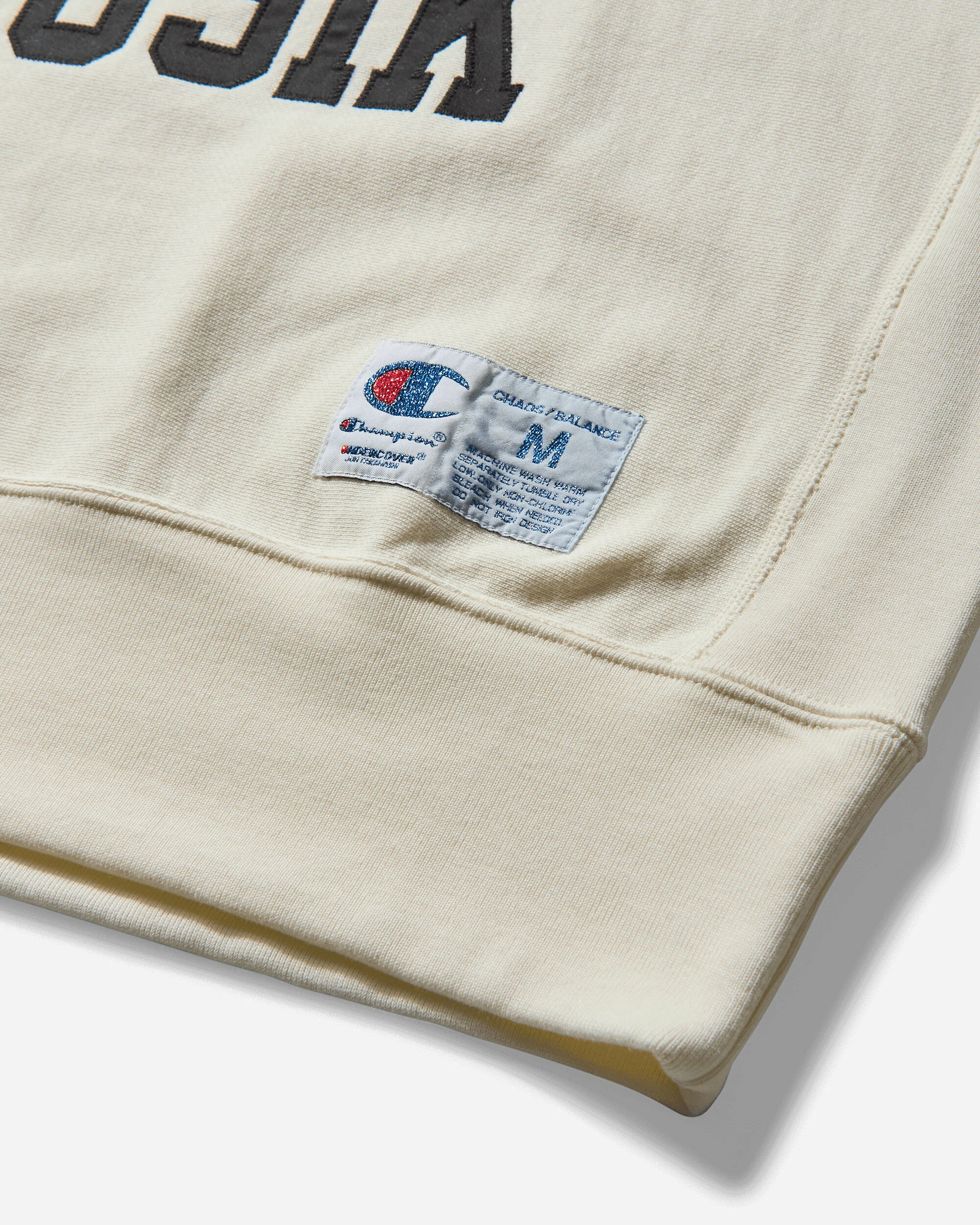 Men's Champion Reverse Weave Crewneck Sweatshirt Ivory - Image 4