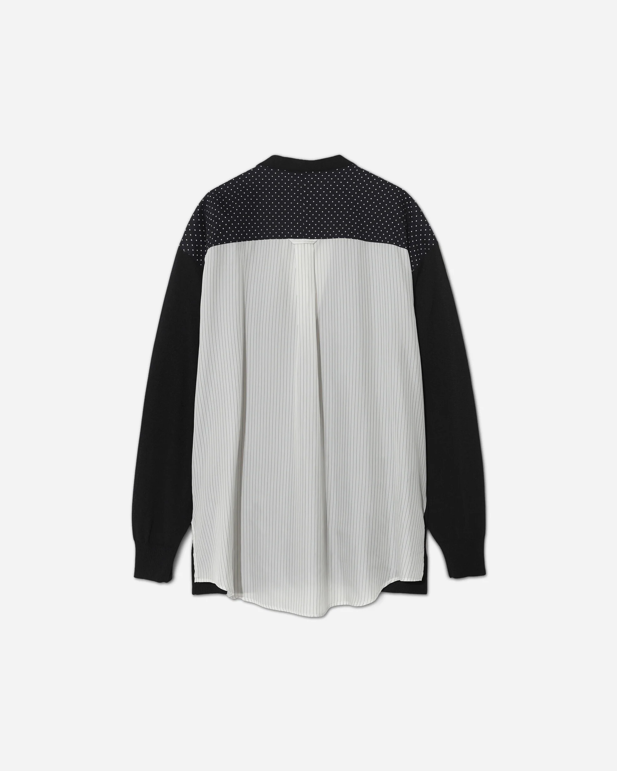Men's Shirt Trim Knit Cardigan Black - Image 2
