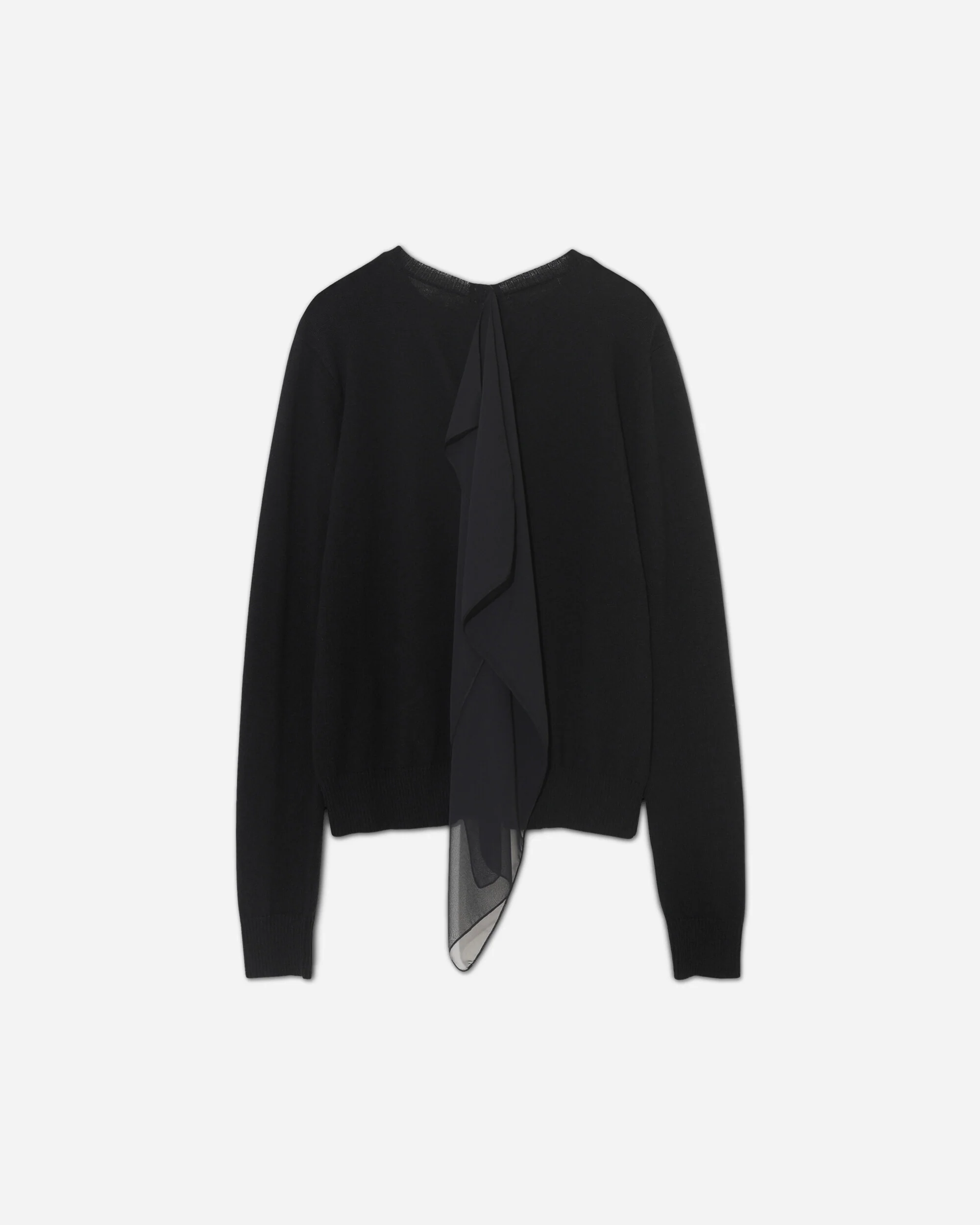 Women's Wool Cotton Sweater Black - Image 2