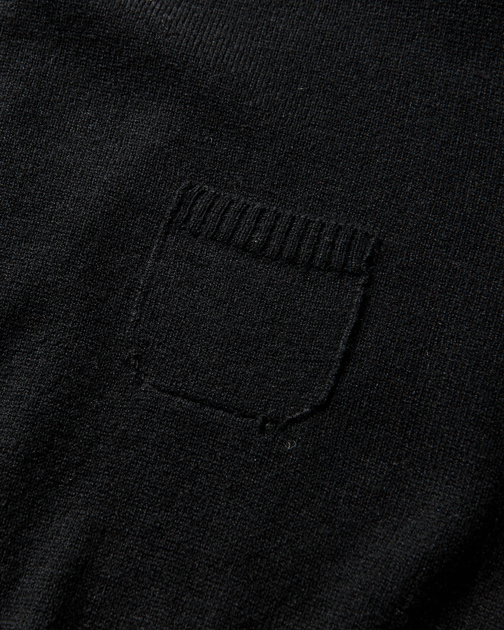 Women's Wool Cotton Sweater Black - Image 3