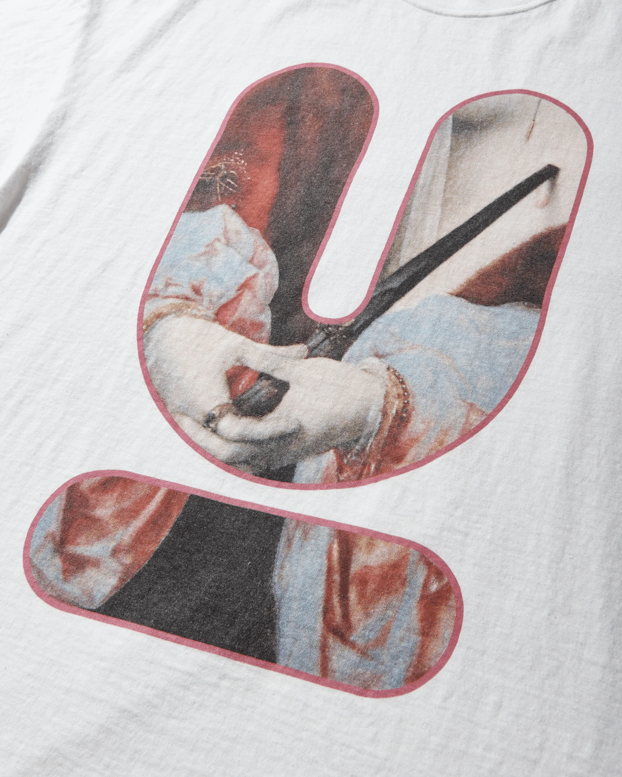 Men's Oversized Graphic T-Shirt White - Image 3