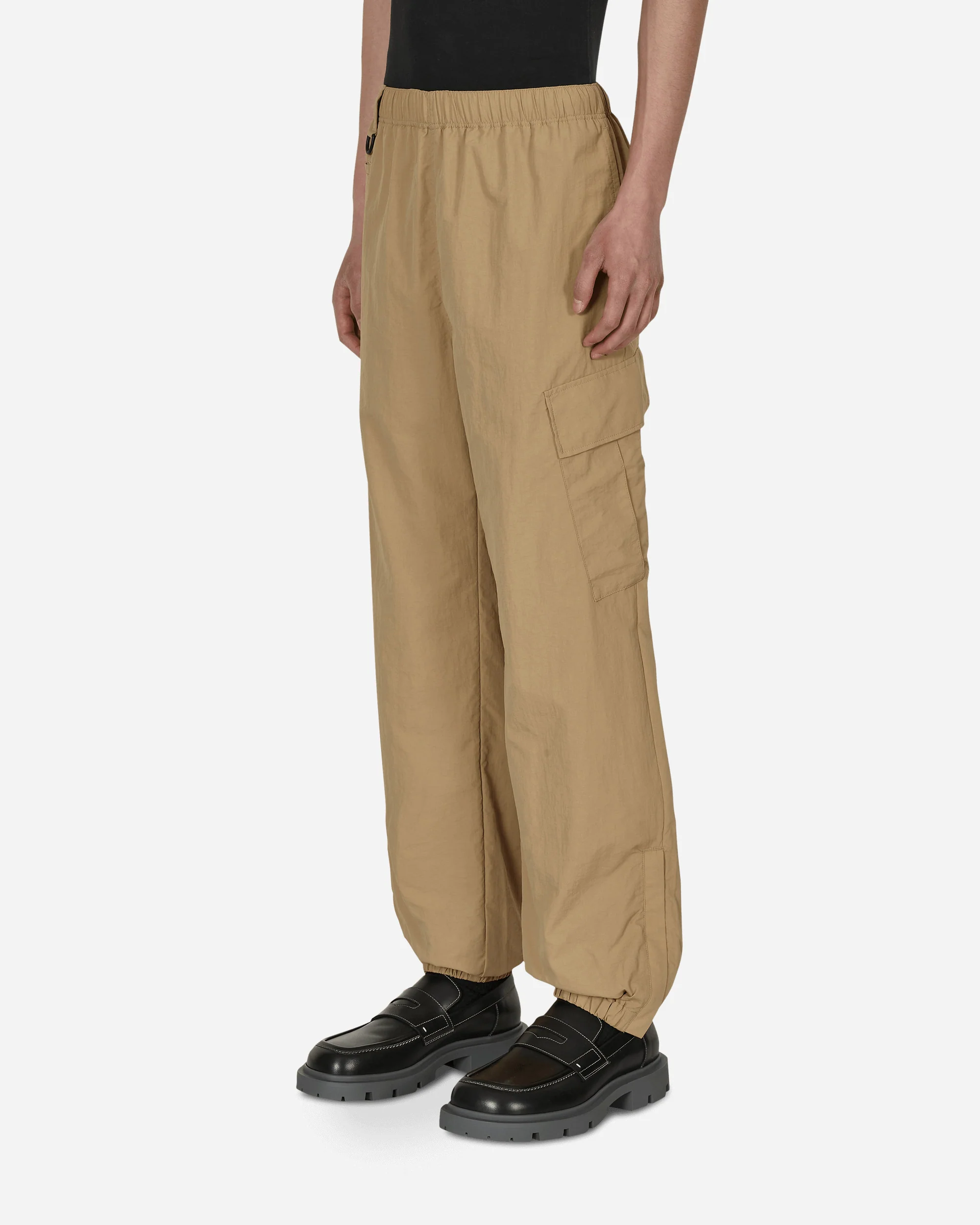 Nylon Cargo Pants Beige - Image 2