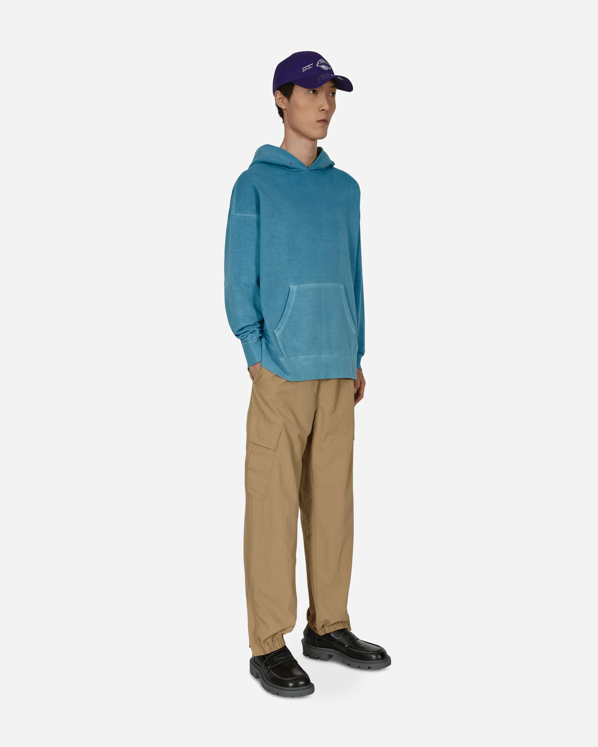 Nylon Cargo Pants Beige - Image 4