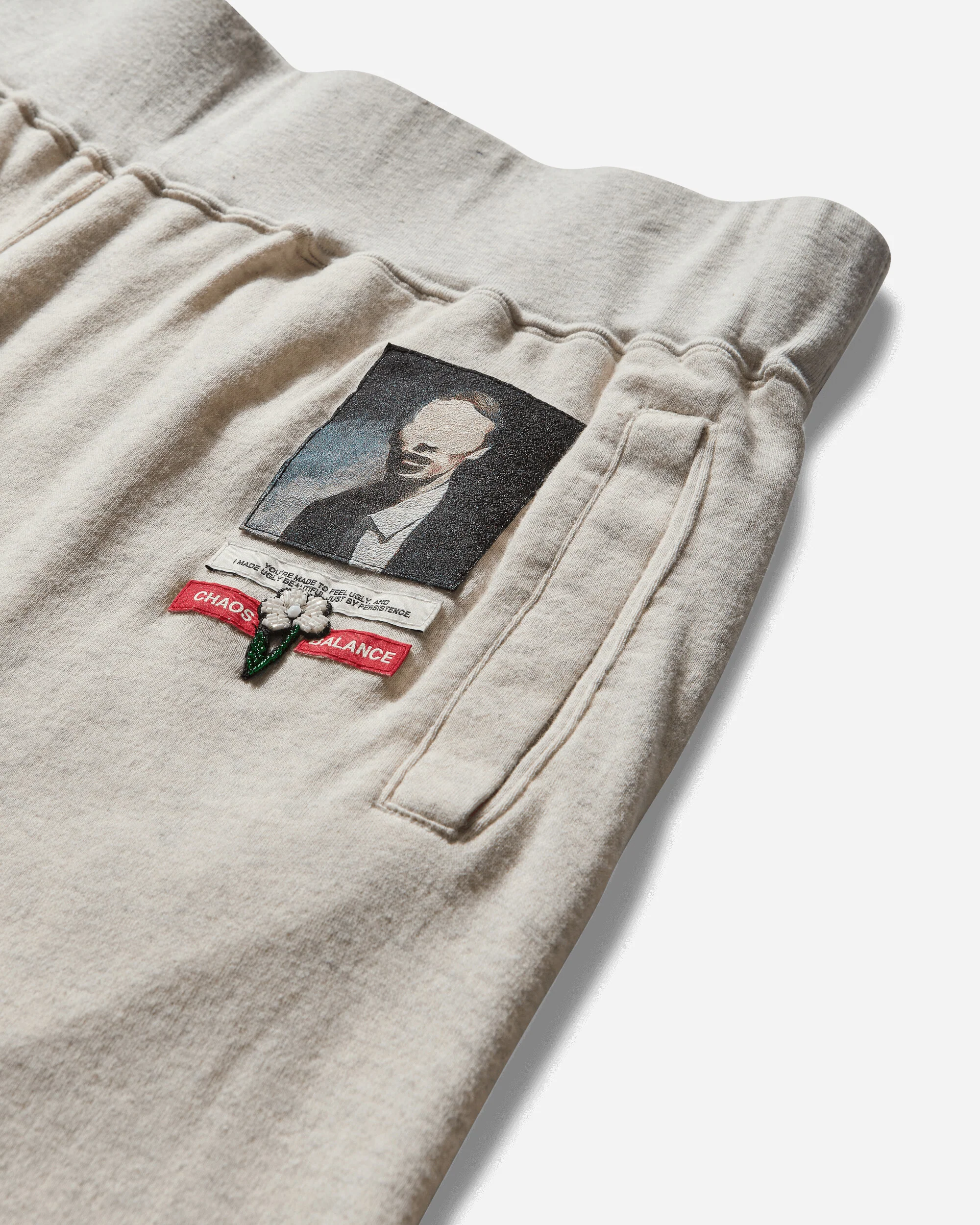 Men's Cut-Off Shorts Oatmeal - Image 3