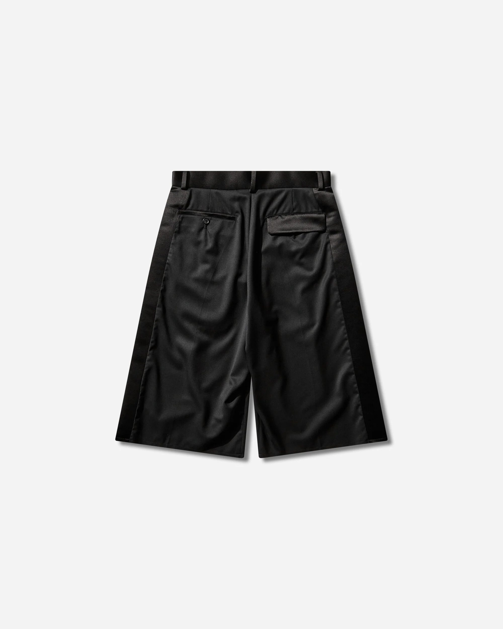 Women's Wool Satin Shorts Black - Image 2