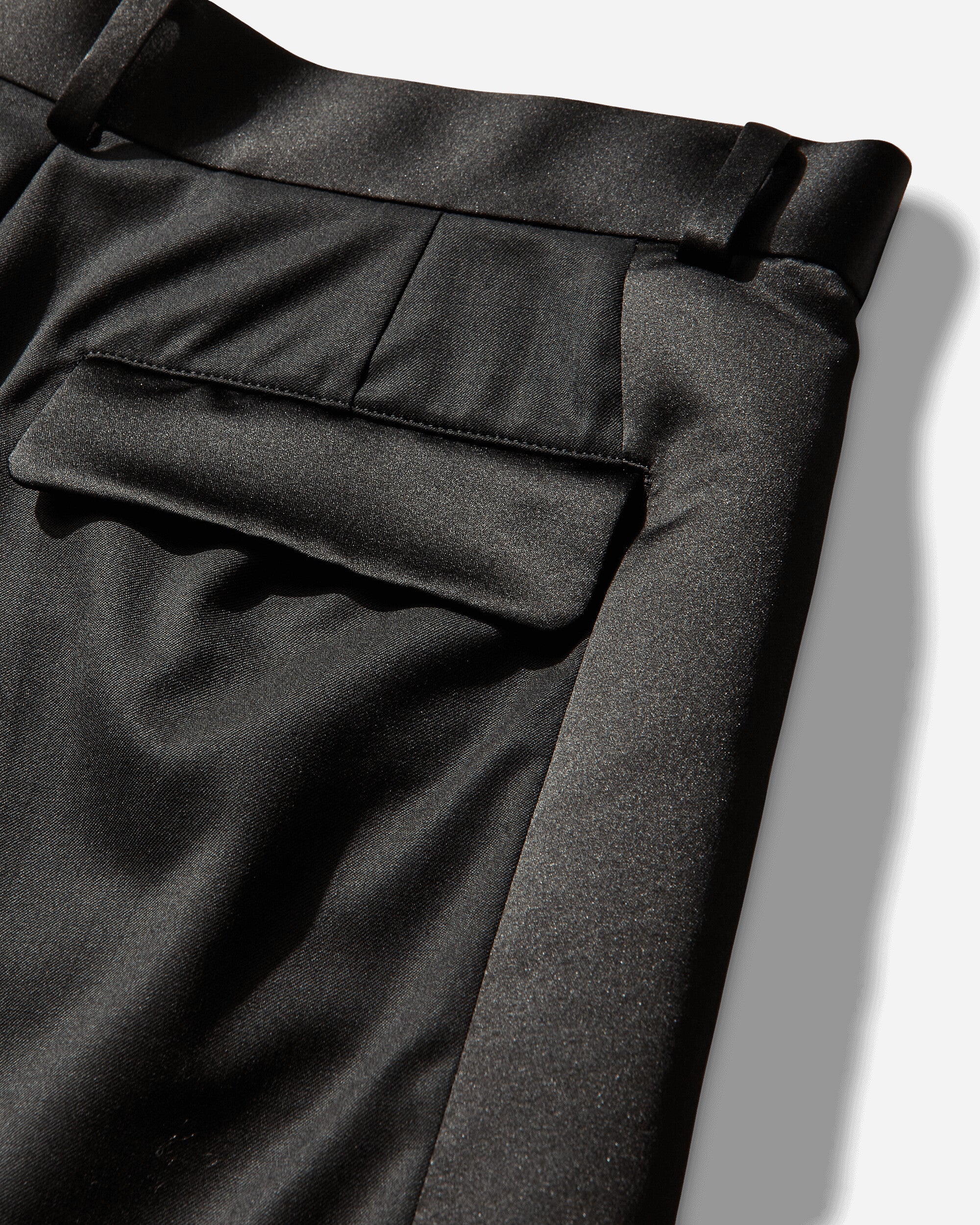 Women's Wool Satin Shorts Black - Image 3