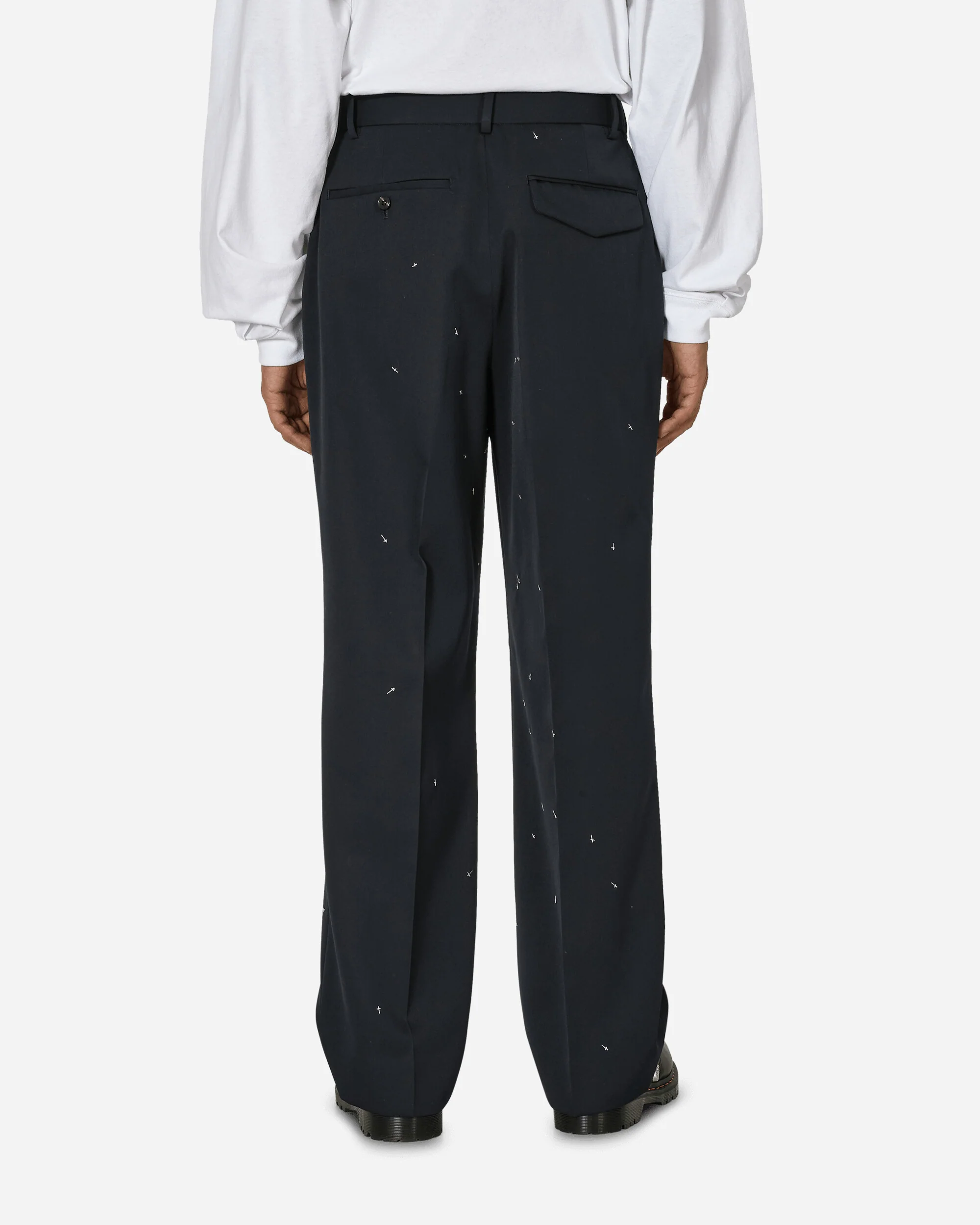 Pleated Pants Dark Navy - Image 3