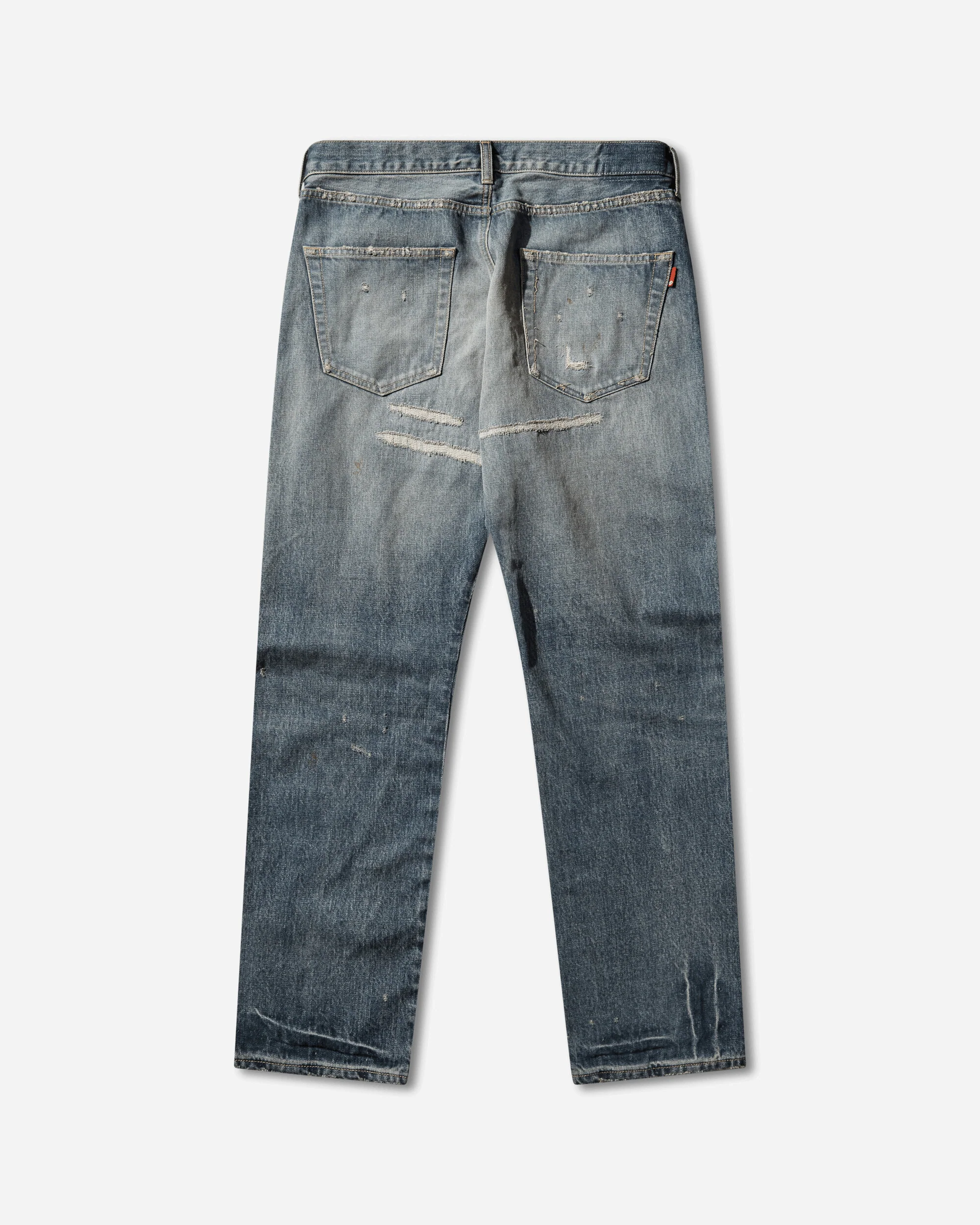 Men's Distressed Denim Pants Indigo - Image 2