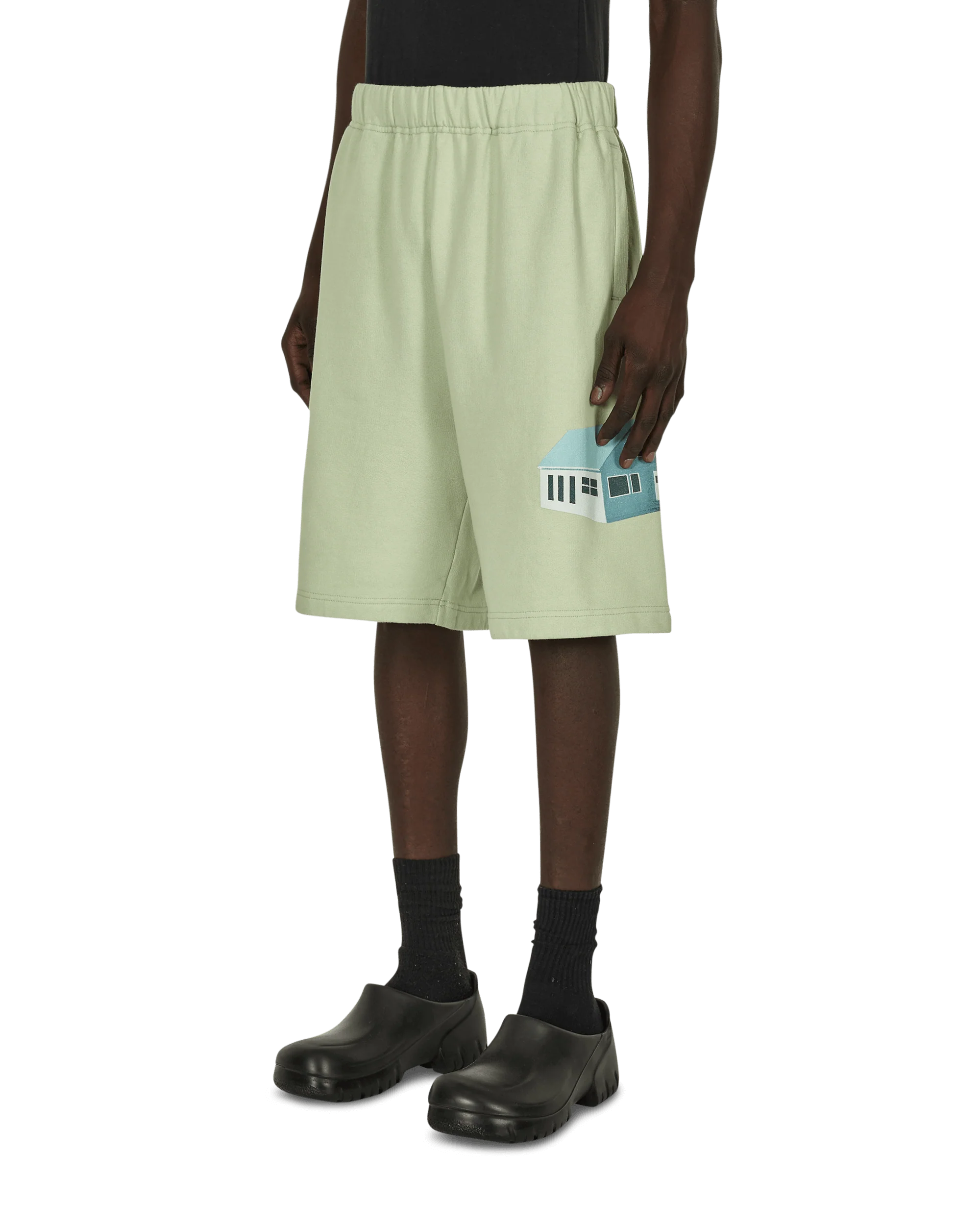 Cotton Sweatshorts Green - Image 2