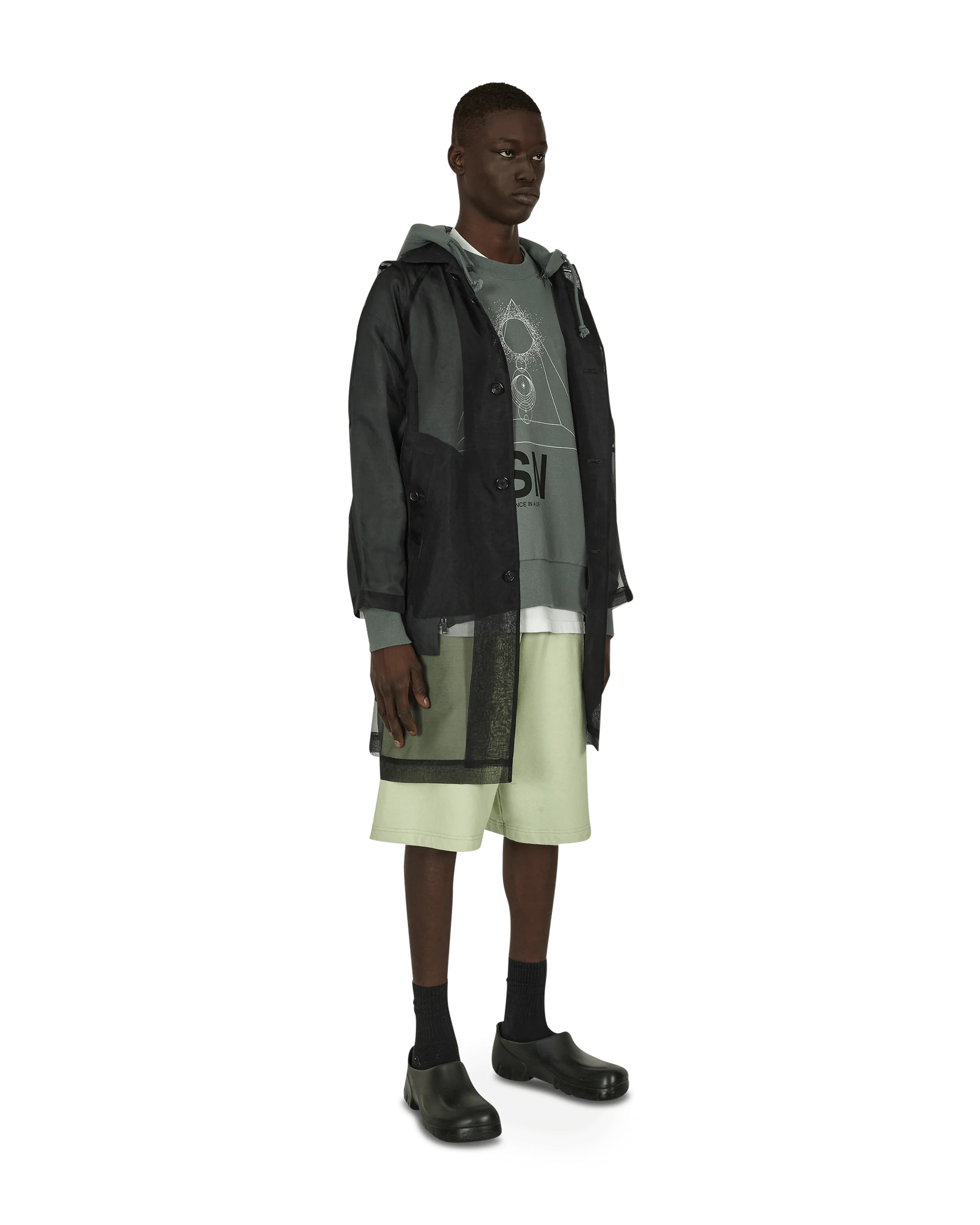 Cotton Sweatshorts Green - Image 4