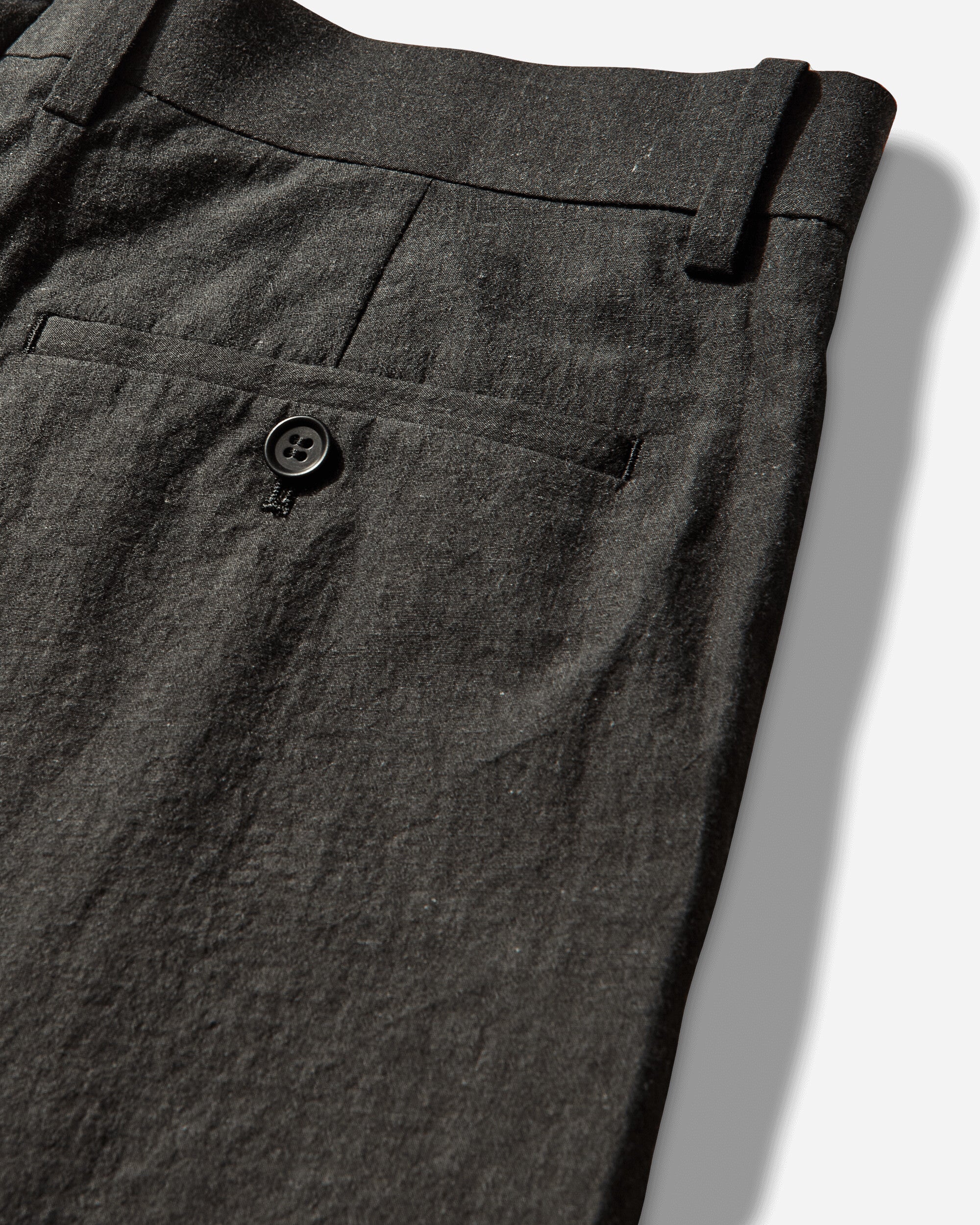 Men's Linen-Ramie Blend Cotton Pants Charcoal - Image 3