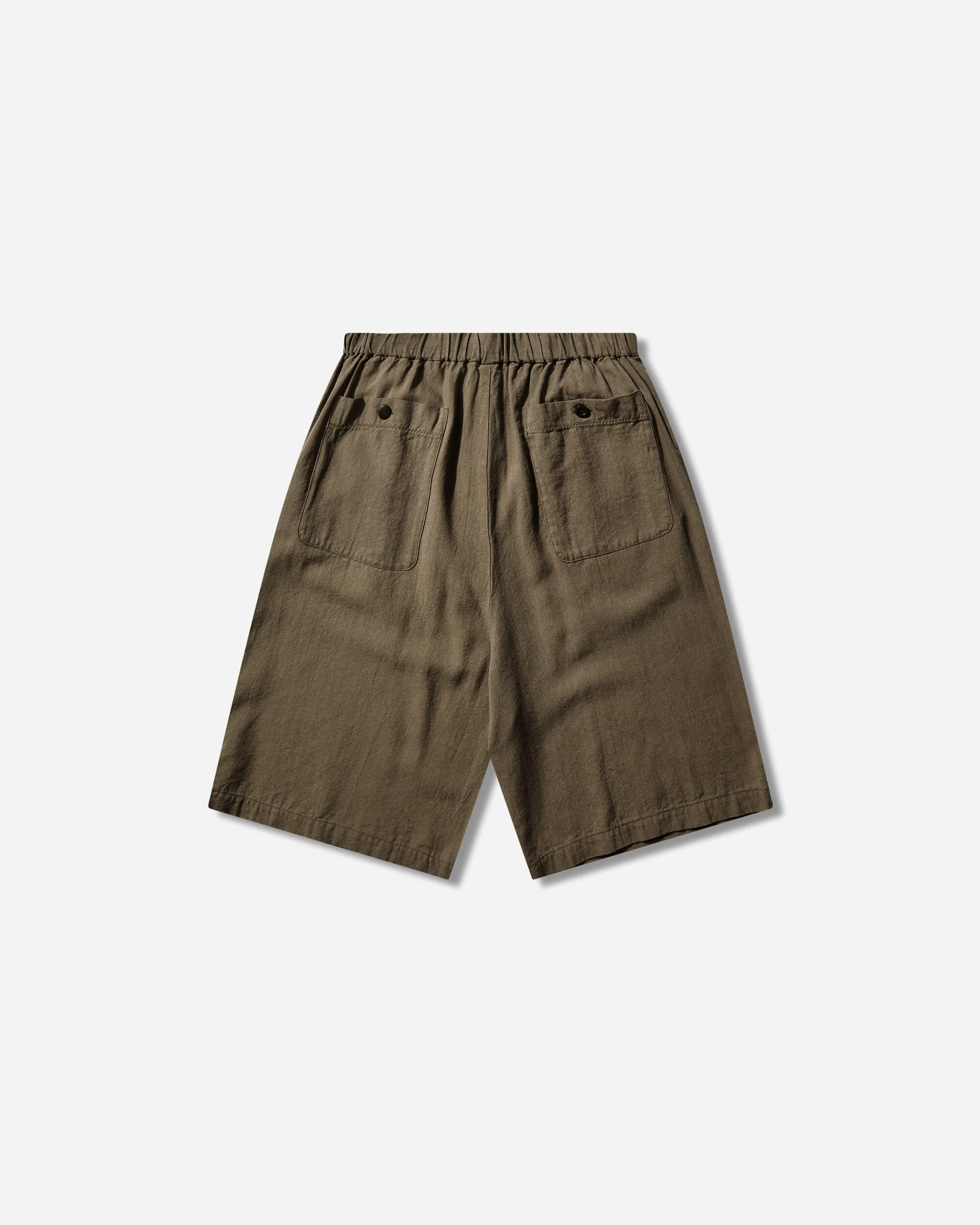 Men's Pleated Shorts Khaki - Image 2