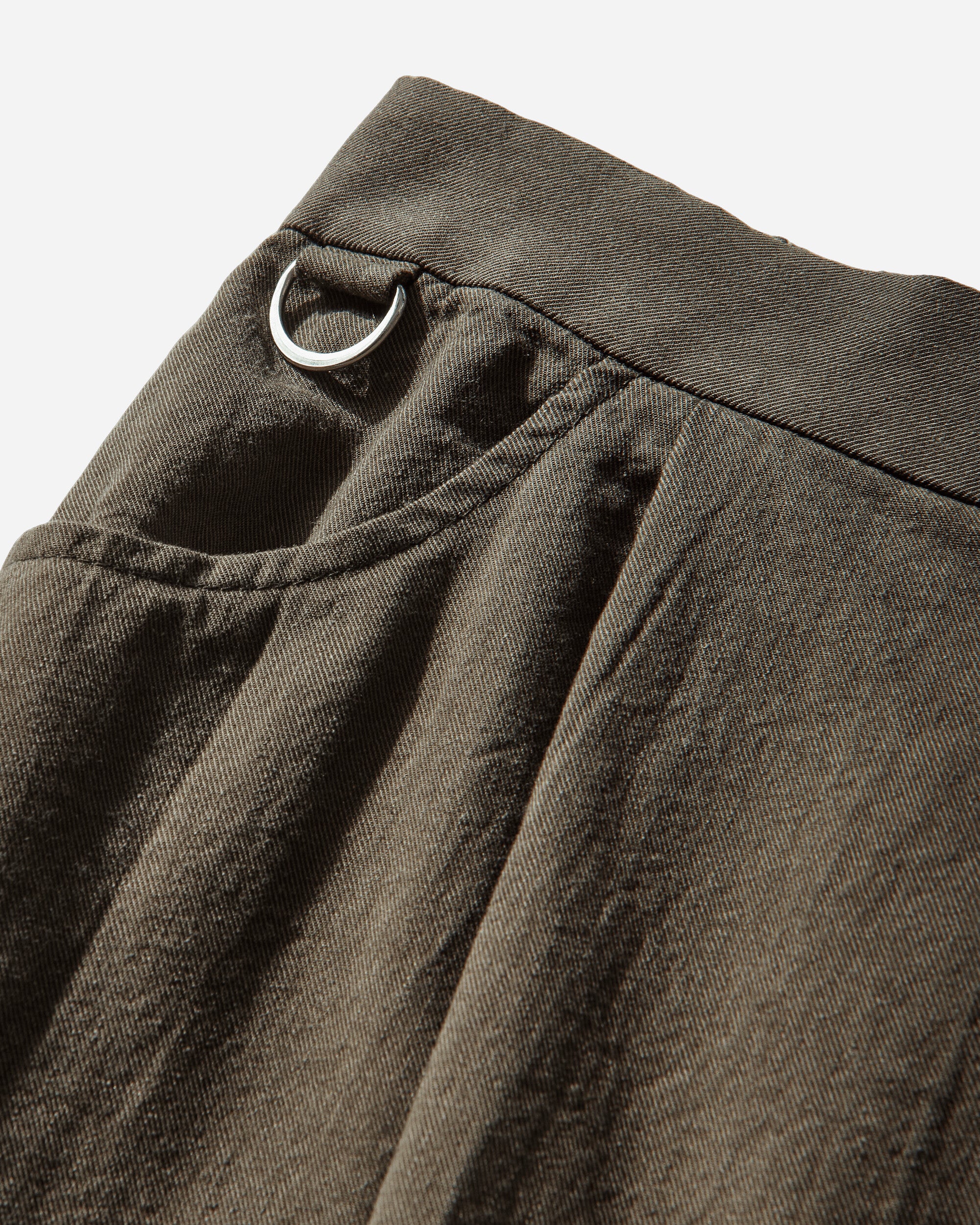 Men's Pleated Shorts Khaki - Image 4