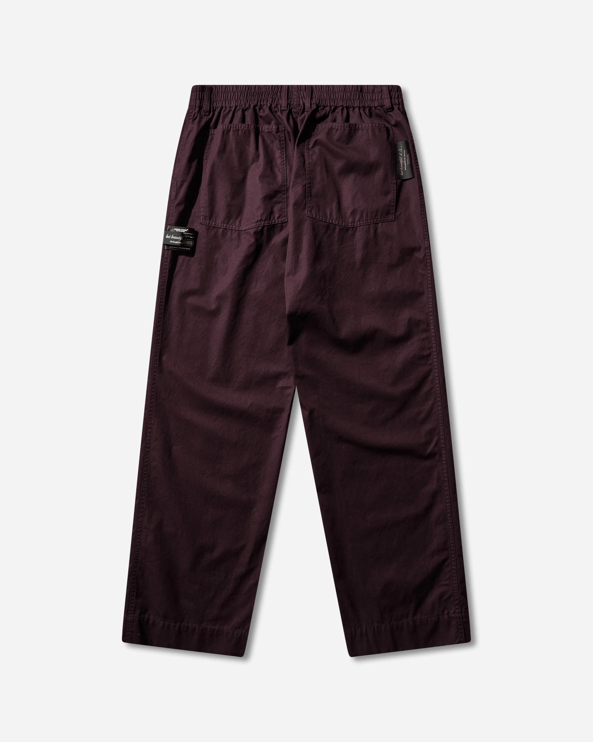 Men's People Have the Power Cotton Gabardine Pants Bordeaux - Image 2