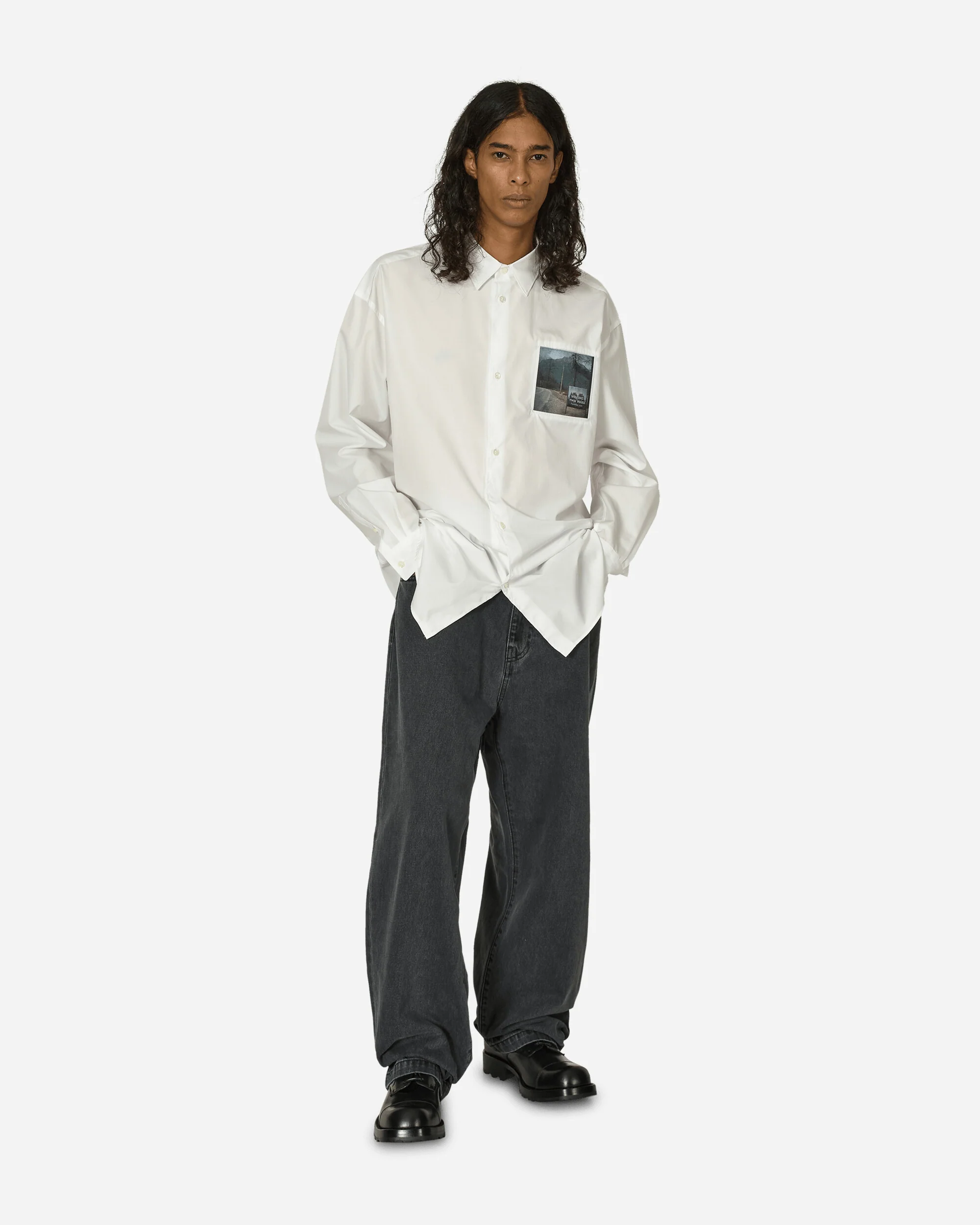 Twin Peaks Typewriter Shirt White - Image 4