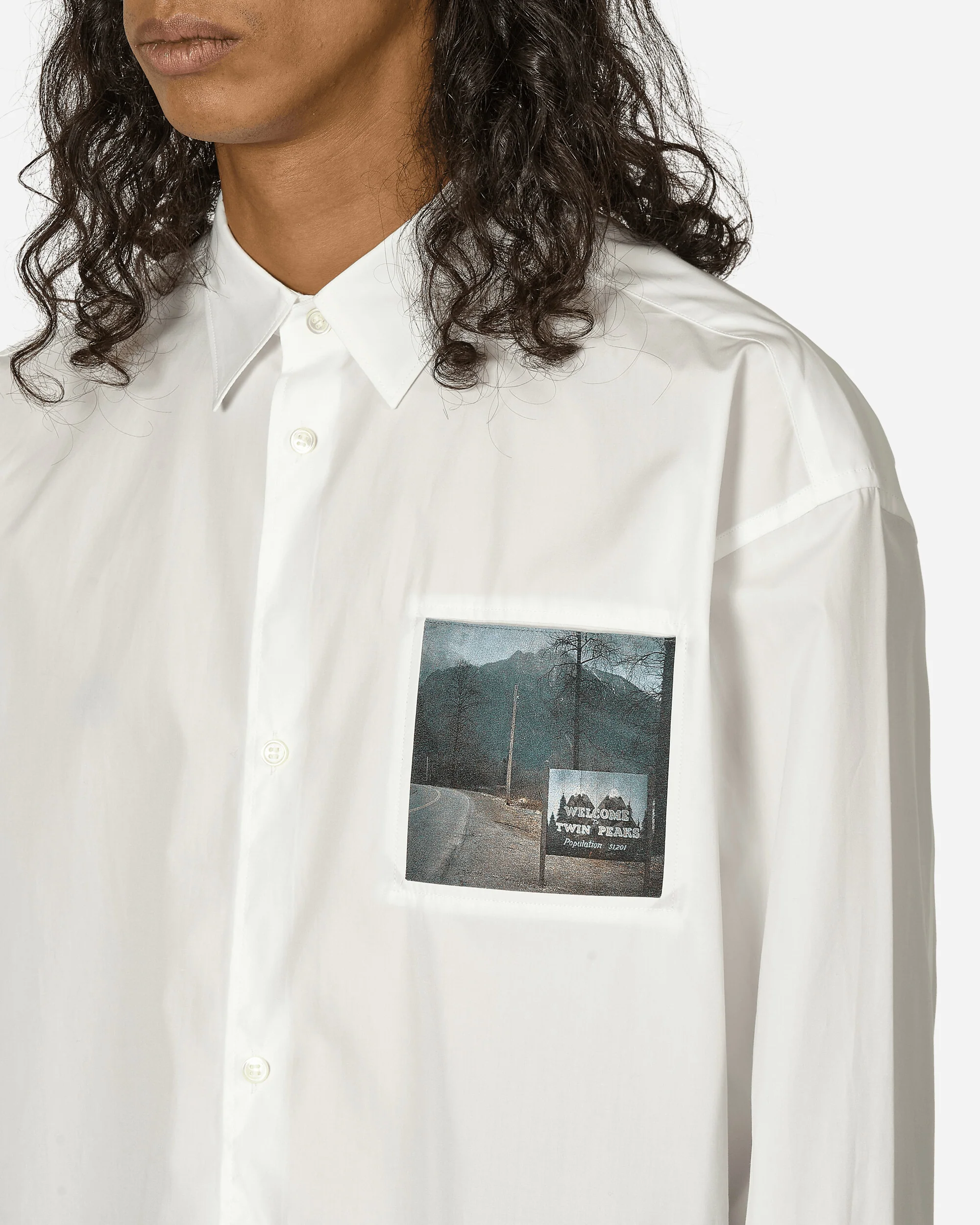 Twin Peaks Typewriter Shirt White - Image 5