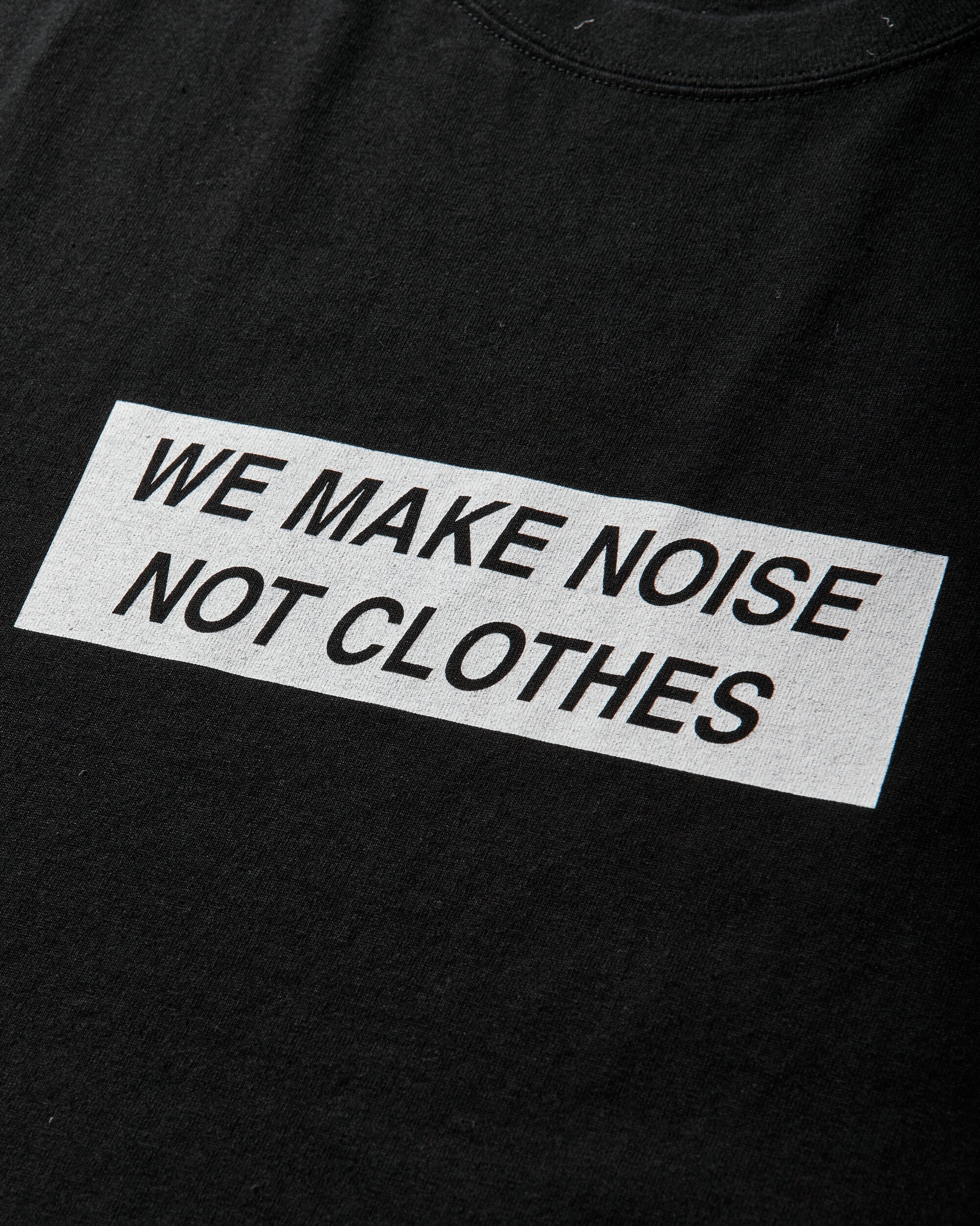 Men's We Make Noise Not Clothes Signature T-Shirt Black - Image 3