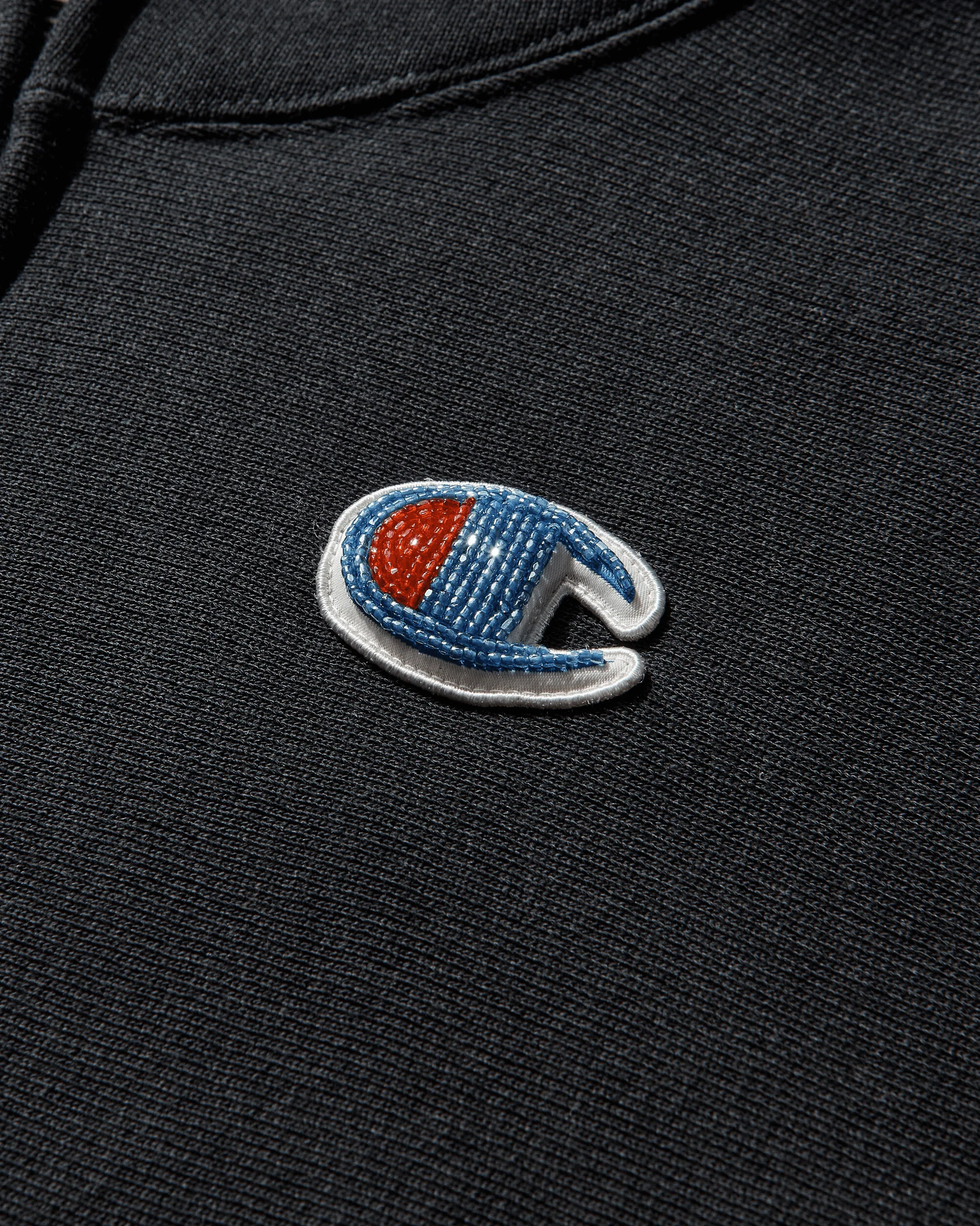 Women's Champion Fleece Zip Hoodie Black - Image 3