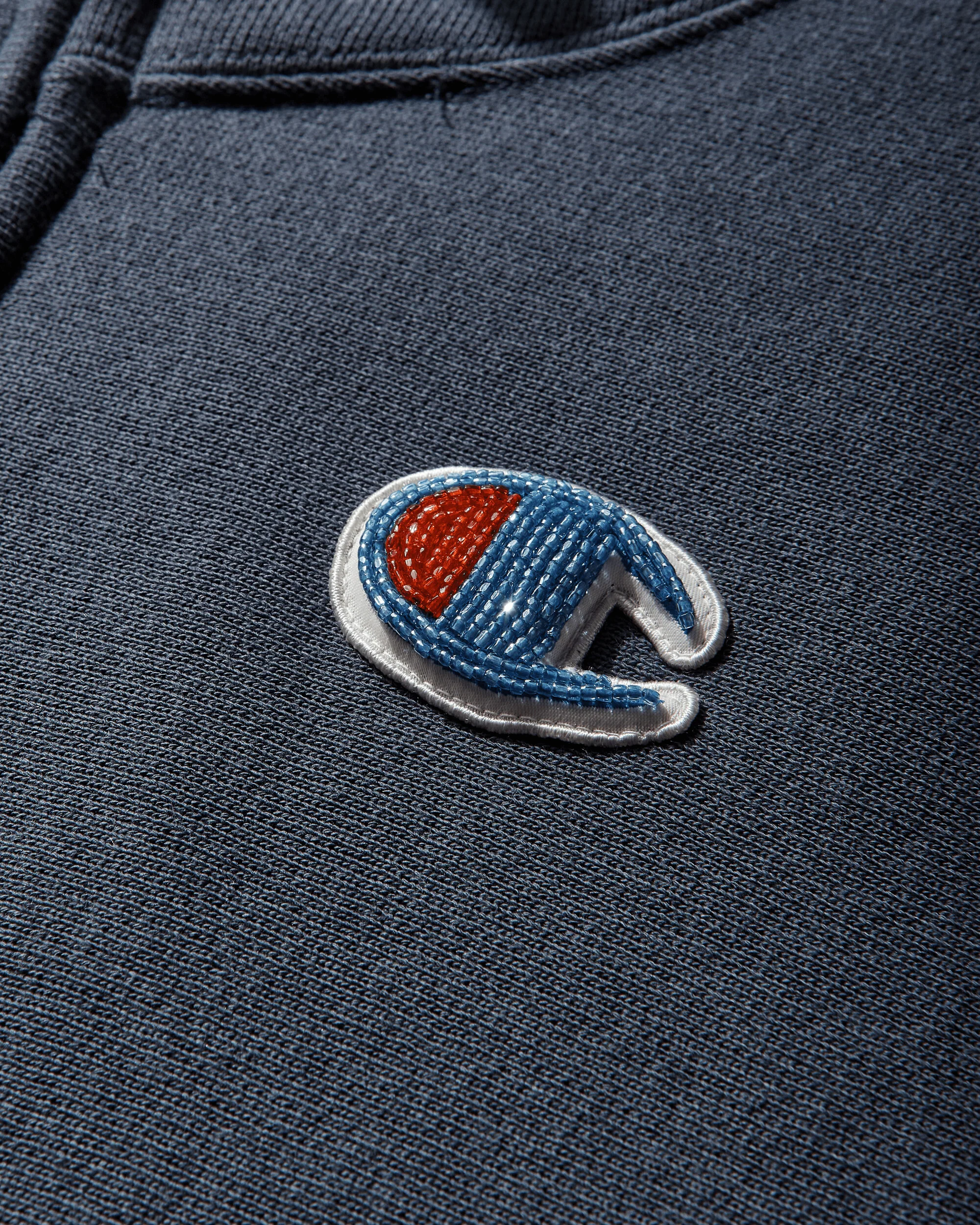 Women's Champion Fleece Zip Hoodie Navy - Image 4