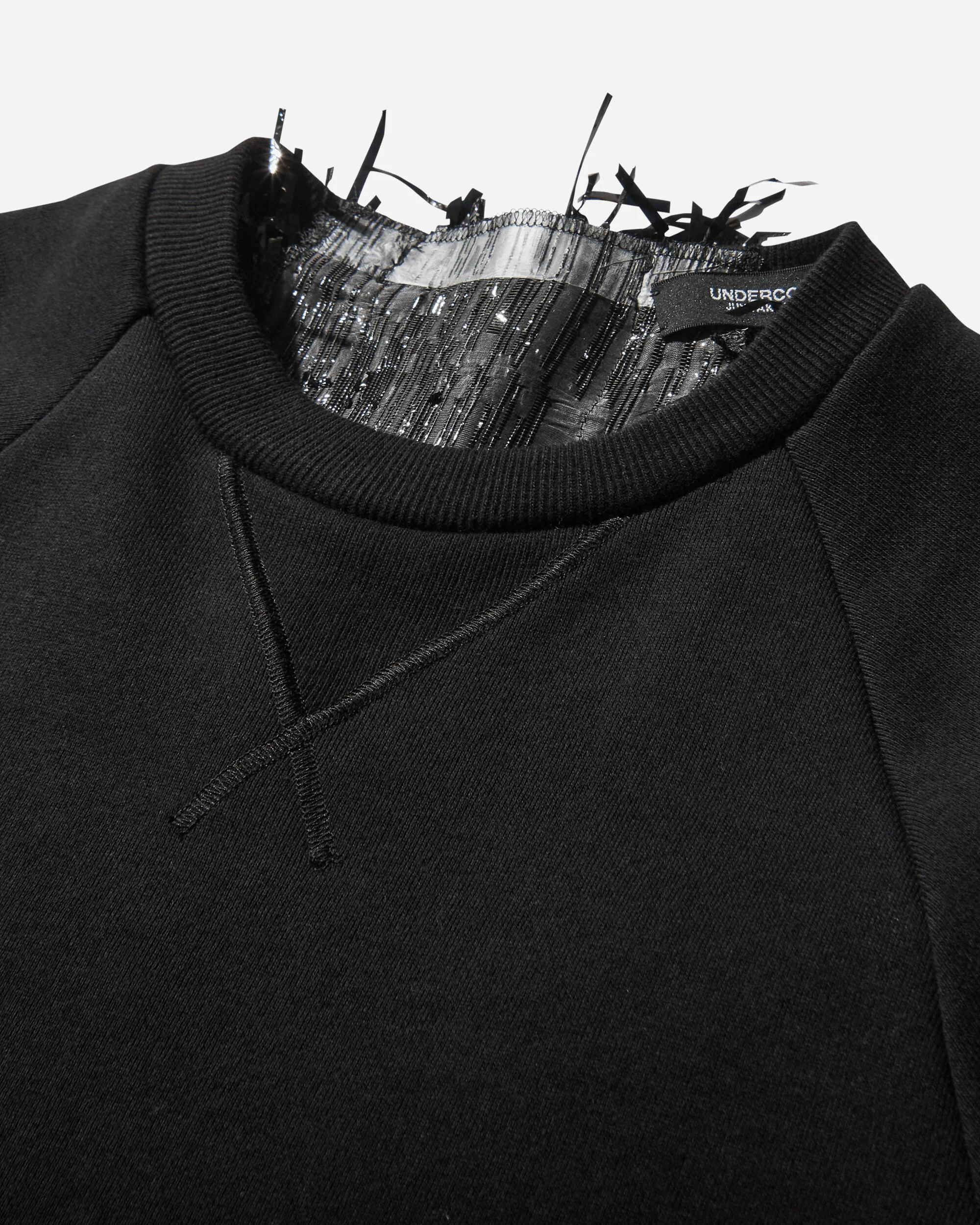 Women's Cotton Sweat Dress Black - Image 3