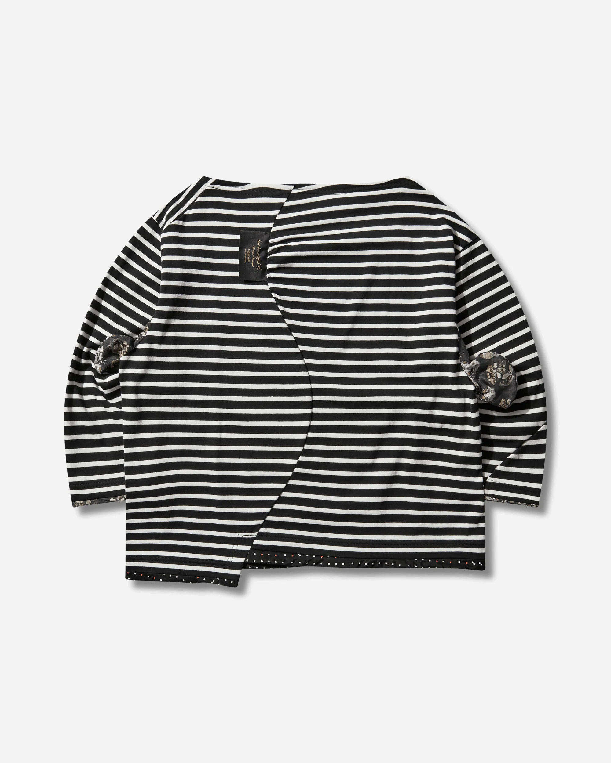 Women's Striped Longsleeve T-Shirt Black - Image 2