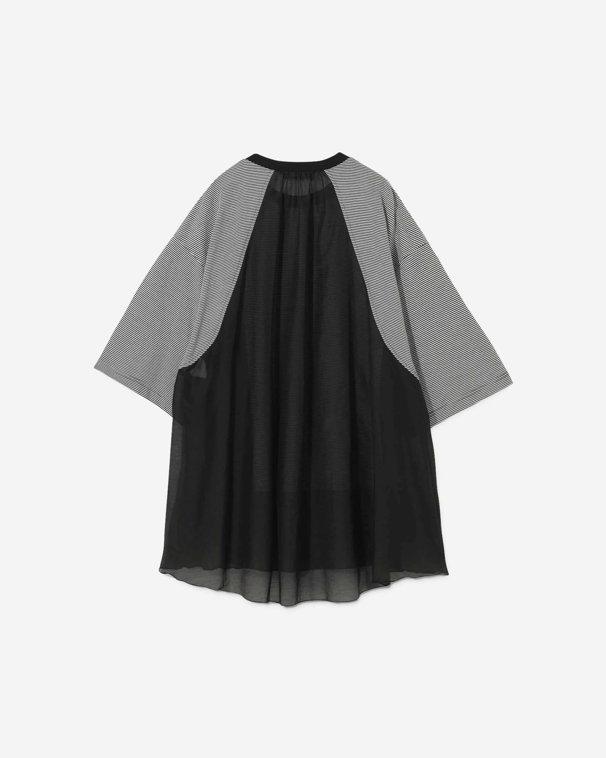 Women's Striped T-Shirt Black - Image 2