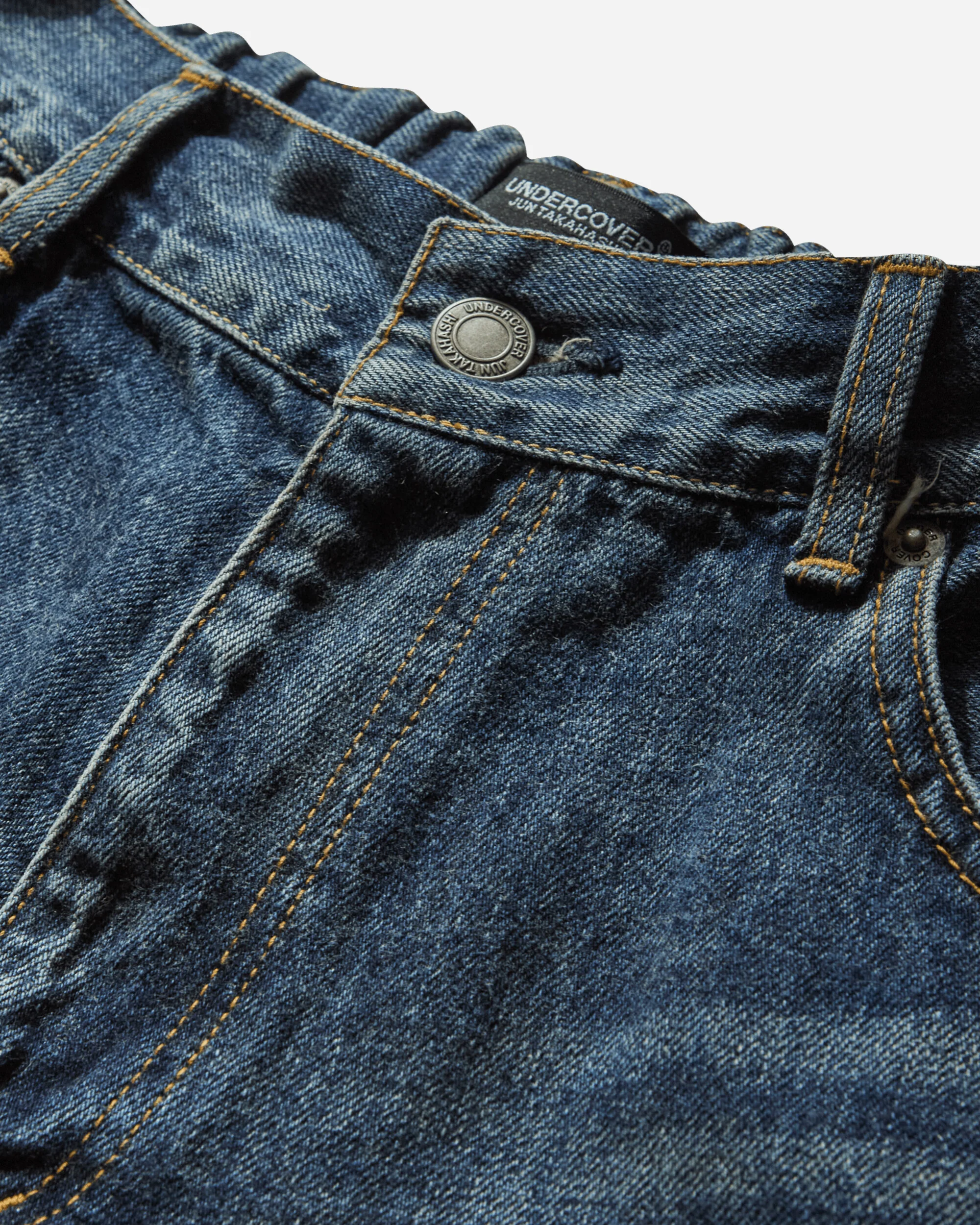 Women's Fringed Denim Pants Light Blue Indigo - Image 3