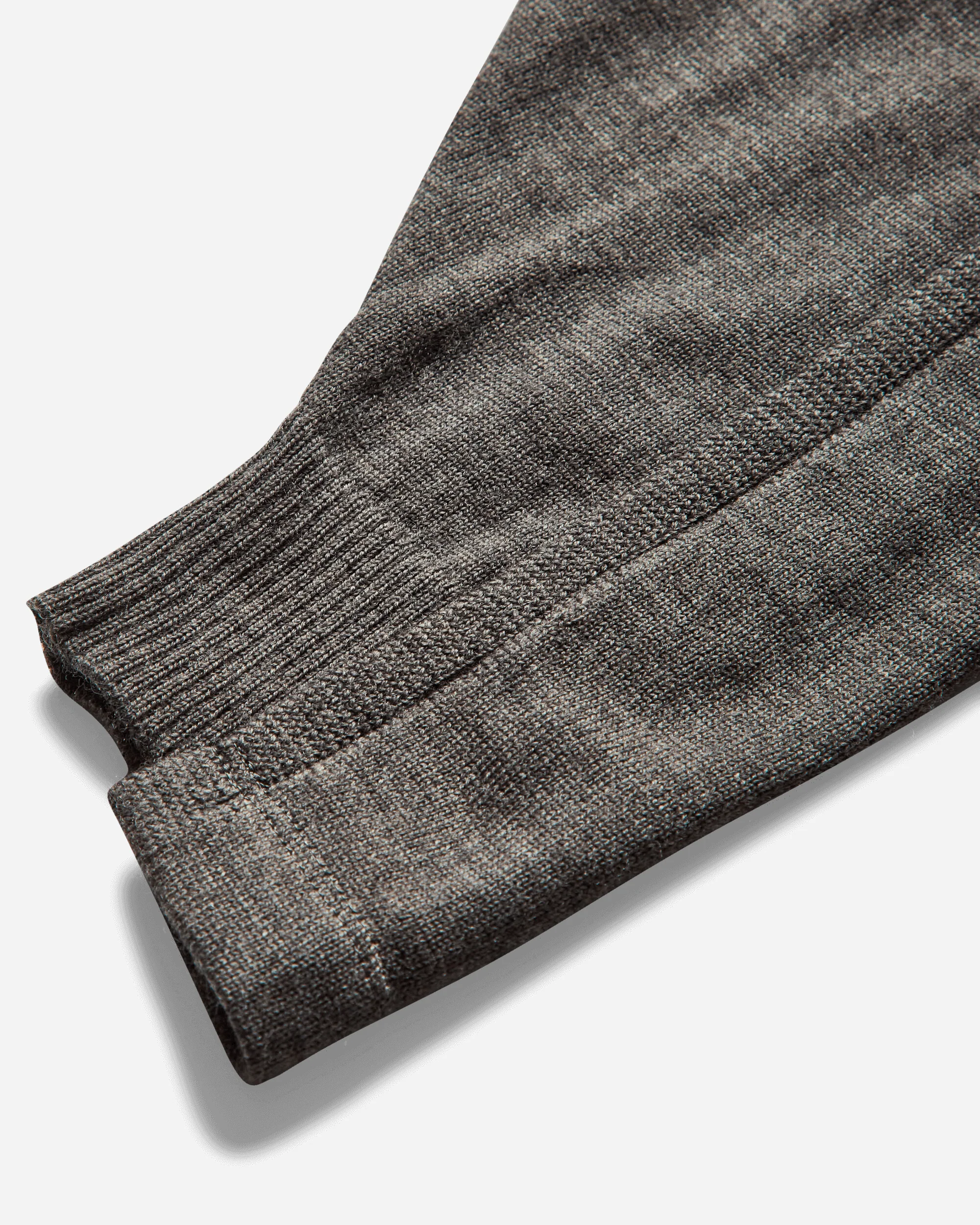 Women's Wool and Cotton Sweater Gray / Brown - Image 4
