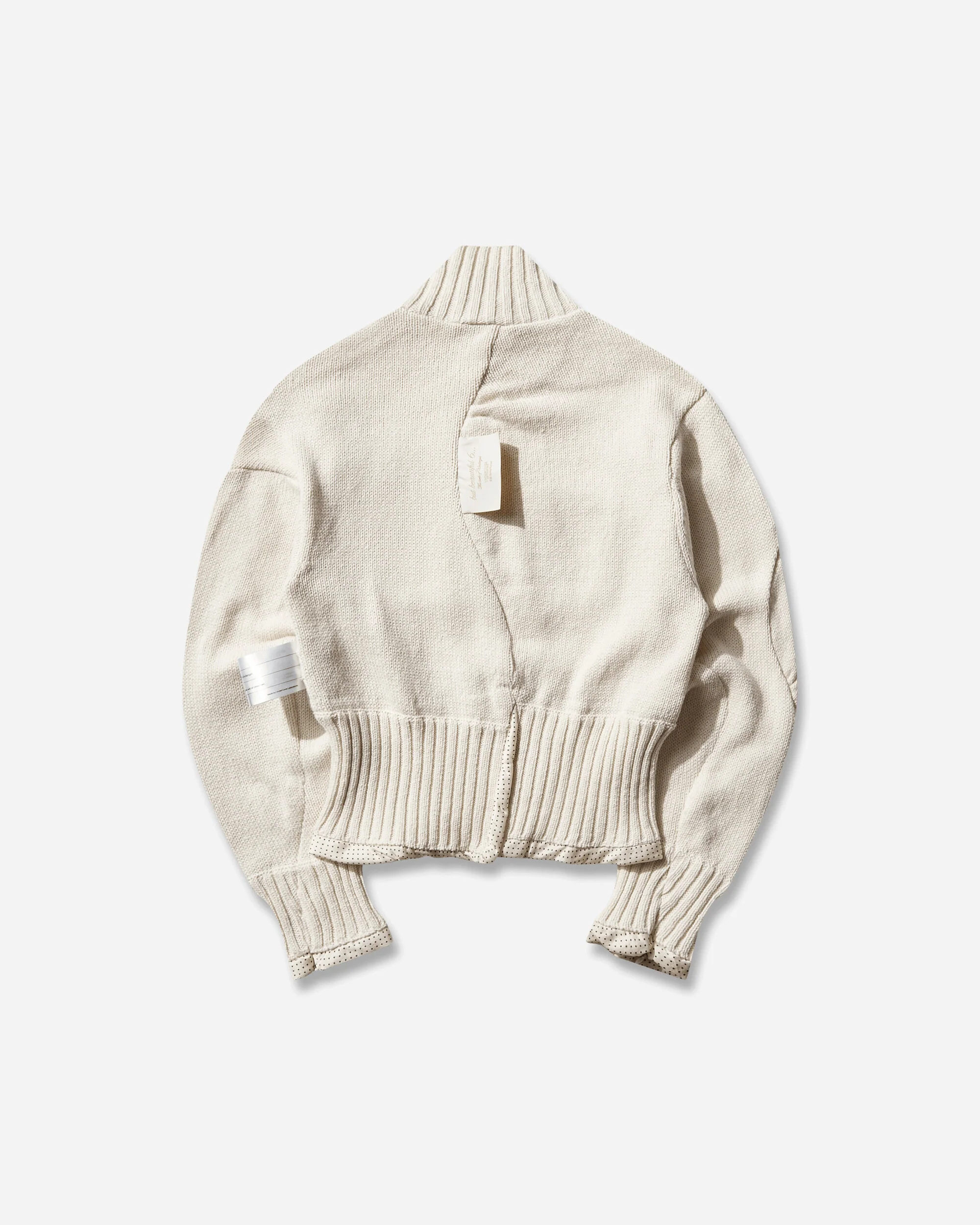 Women's Zip Cardigan Off White - Image 2