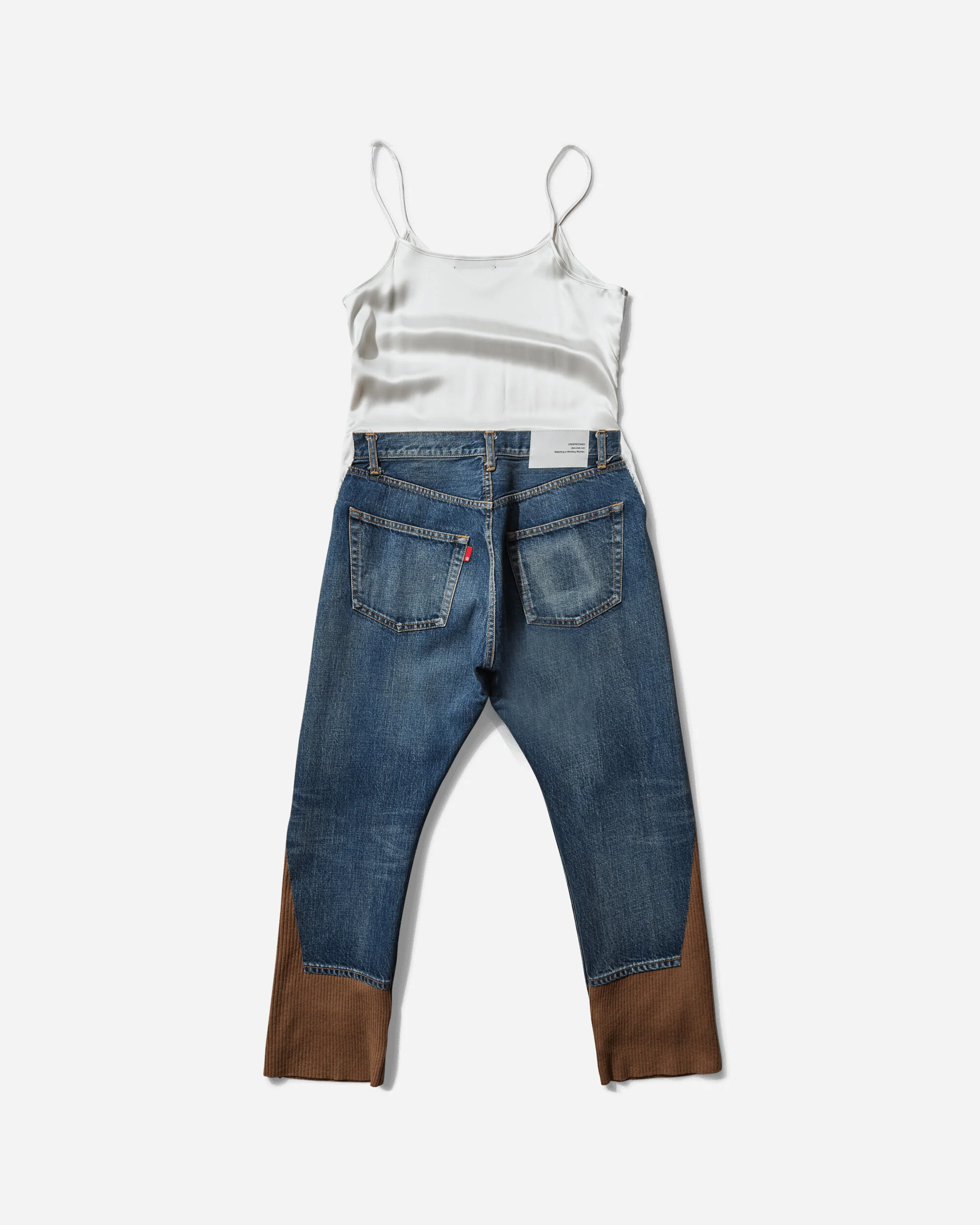 Women's All-In-One Denim Pants Light Blue Indigo - Image 2