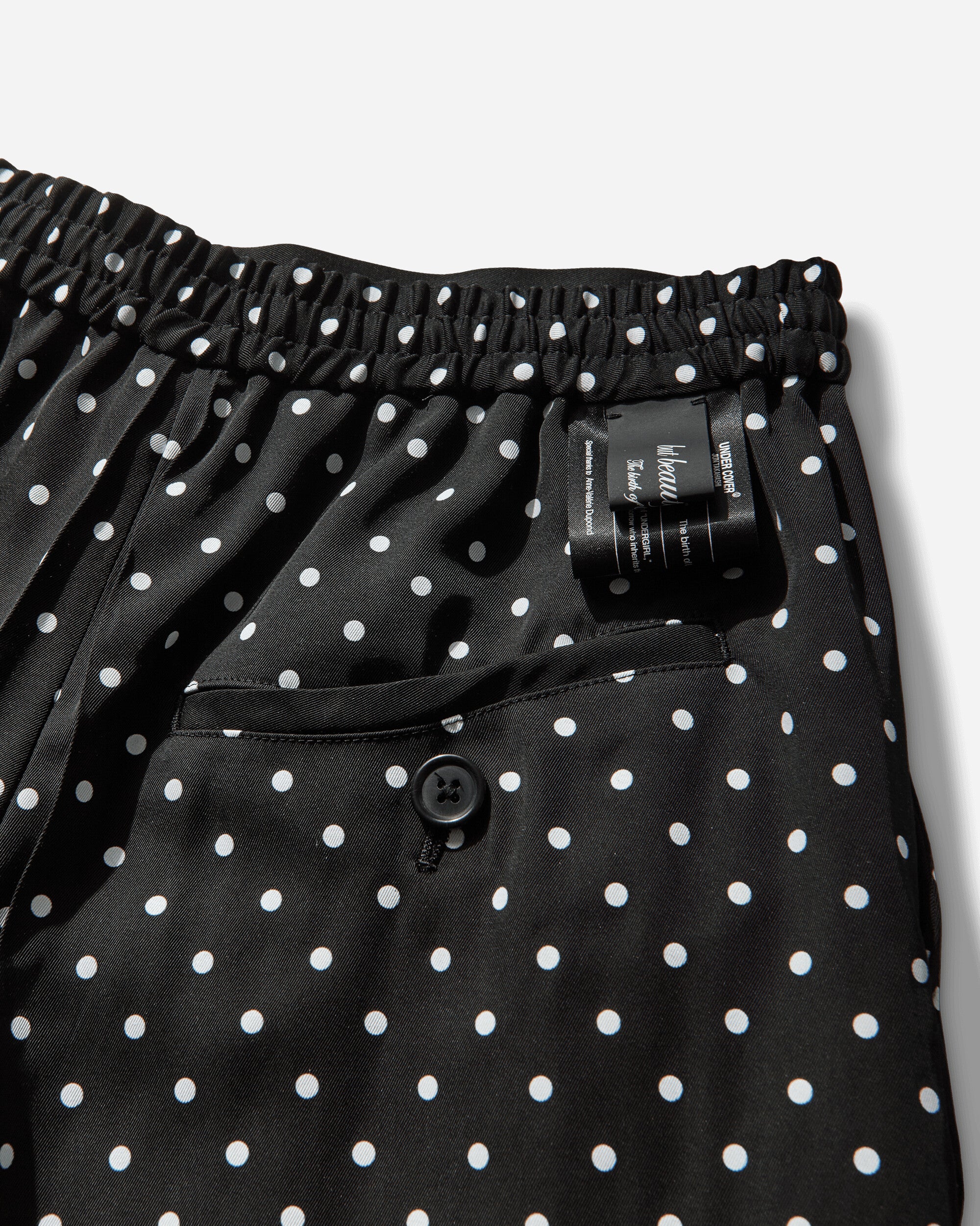 Women's Polka Dot Pants Black - Image 3