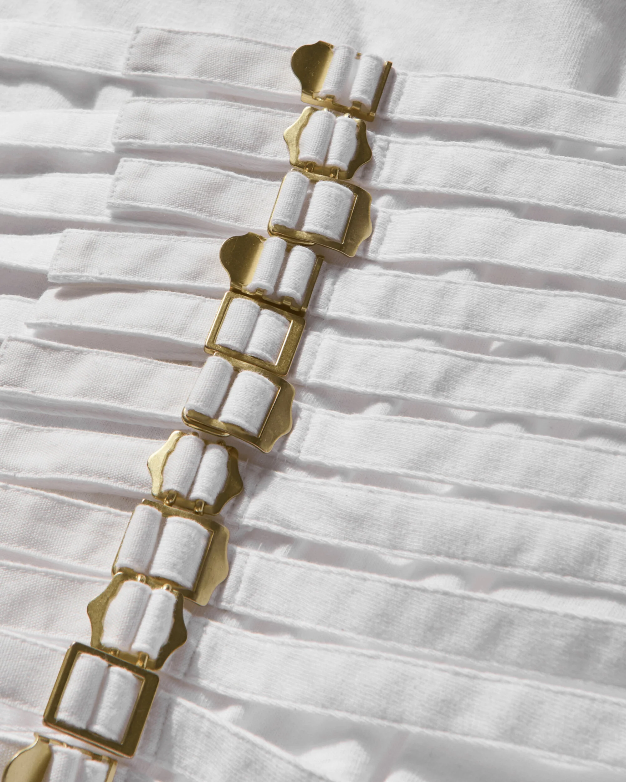 Women's Belted Wide Sleeve T-Shirt White - Image 4