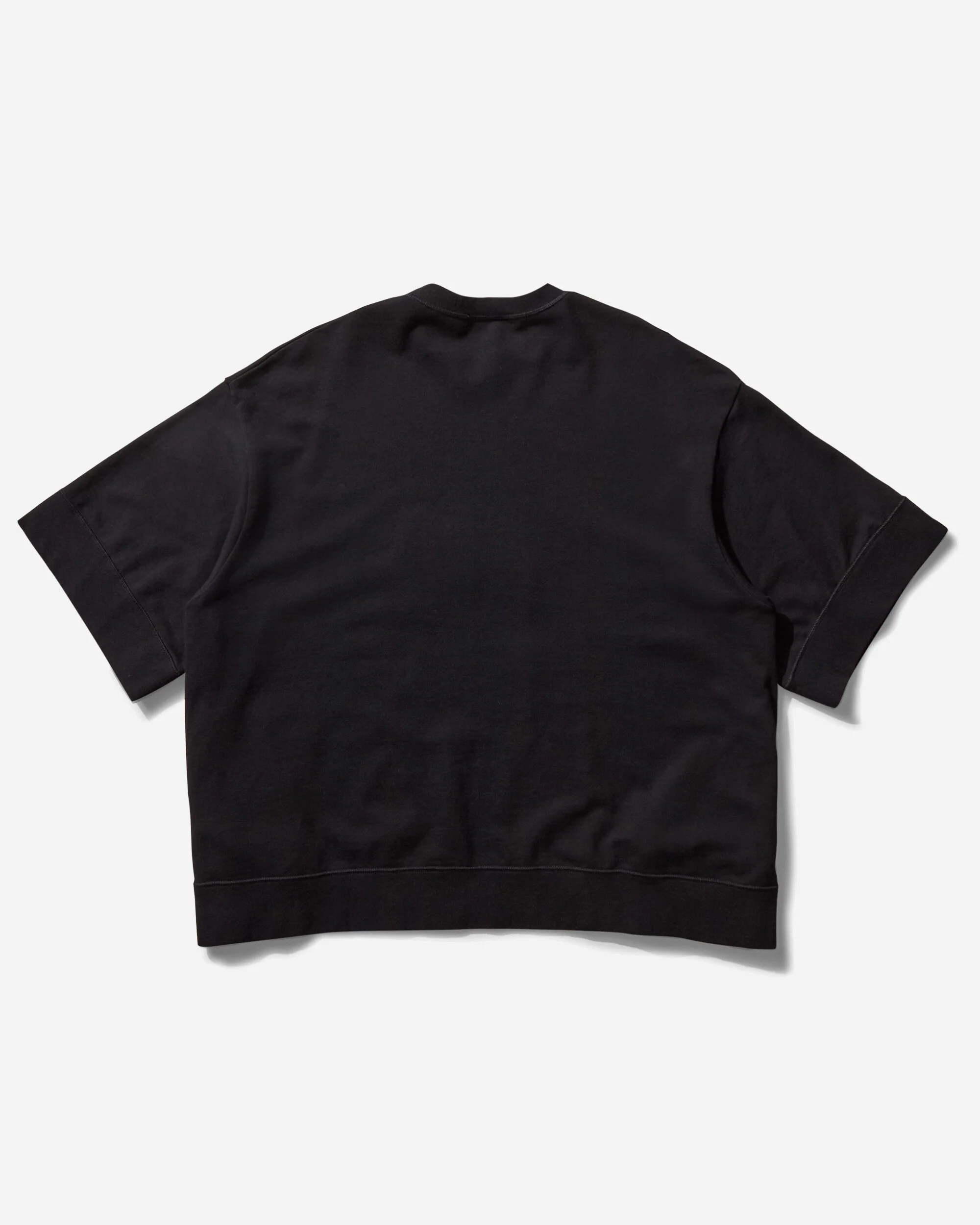 Women's Cropped Crewneck Sweatshirt Black - Image 2