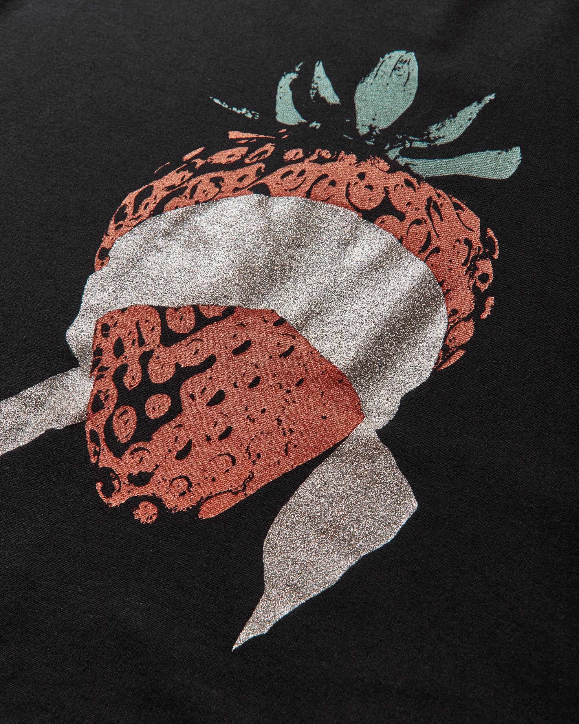 Women's Cropped Crewneck Sweatshirt Black - Image 4