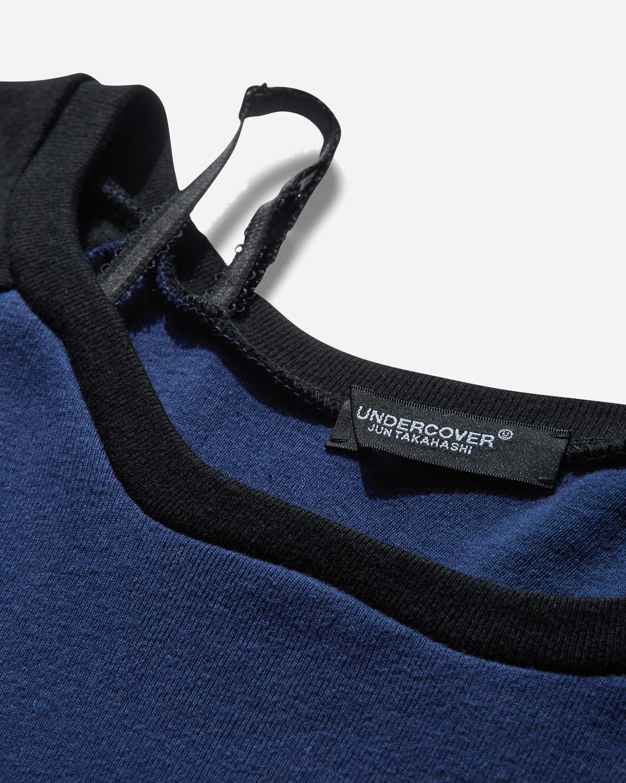 Women's Shoulder Strap Raglan T-Shirt Navy - Image 3