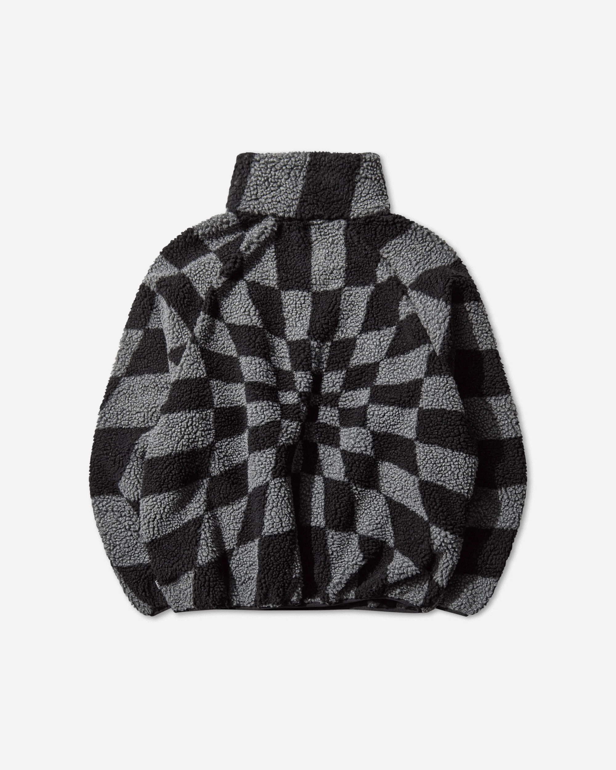 Act of Disagreement Relief Check Fleece Jacket Smoked Pearl - Image 2