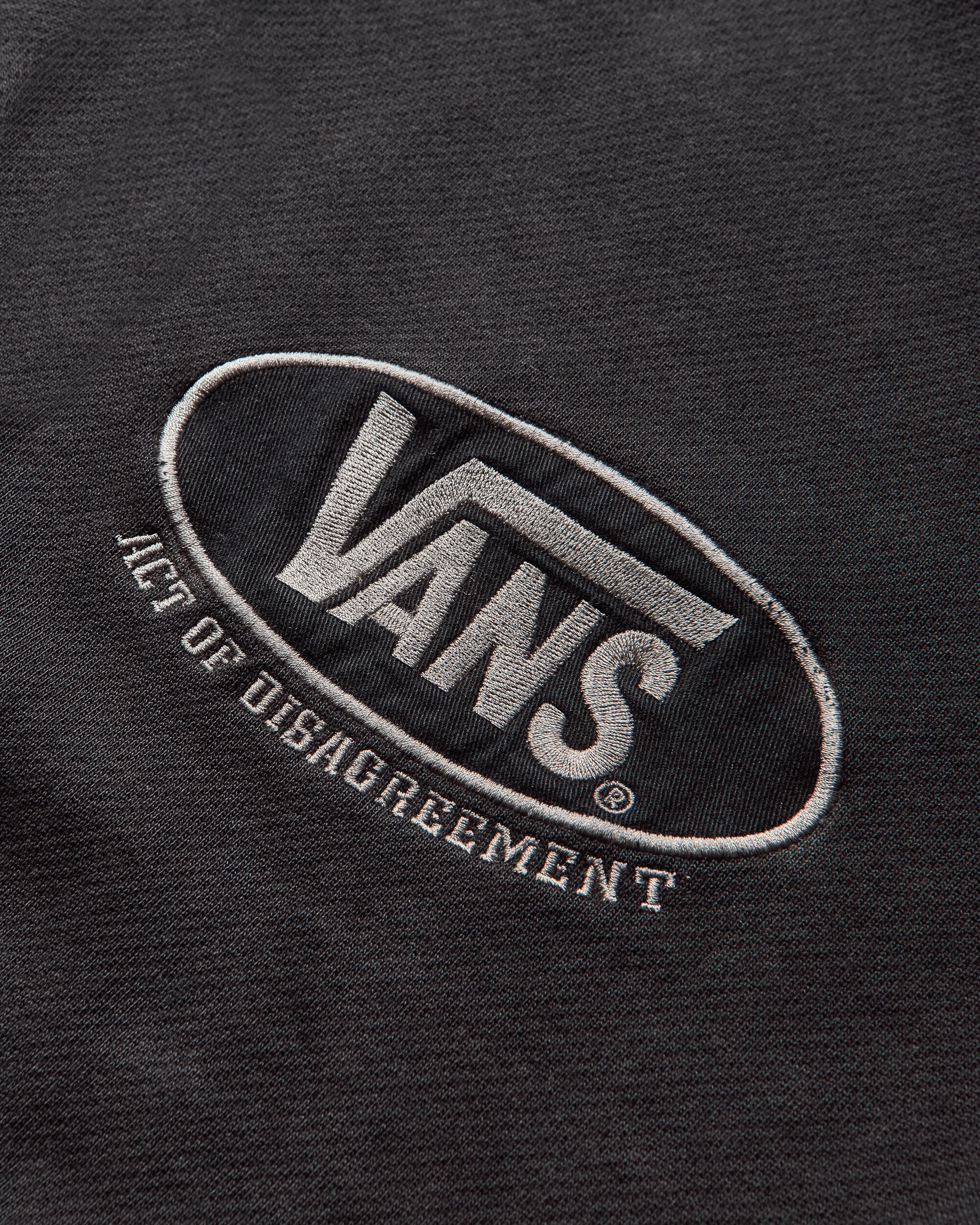 Act of Disagreement T Zipped Hoodie Washed Black - Image 3