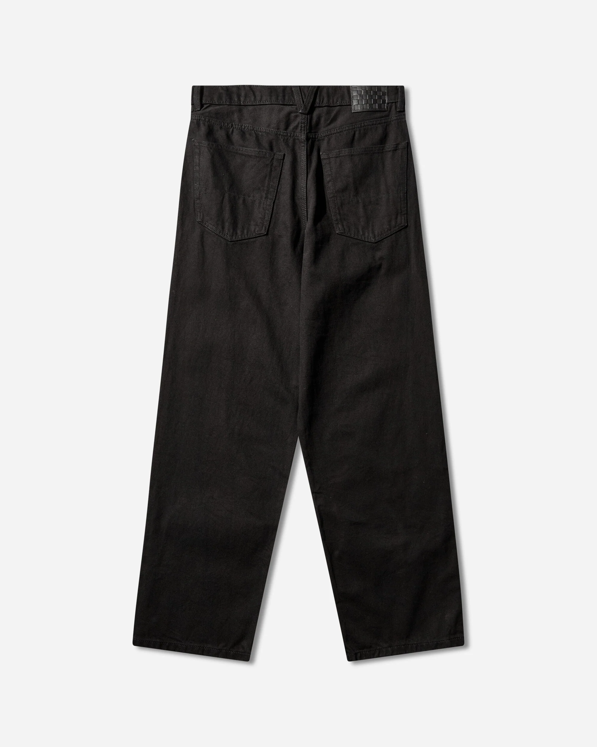Men's Check-5 Baggy Denim Pants Black - Image 2