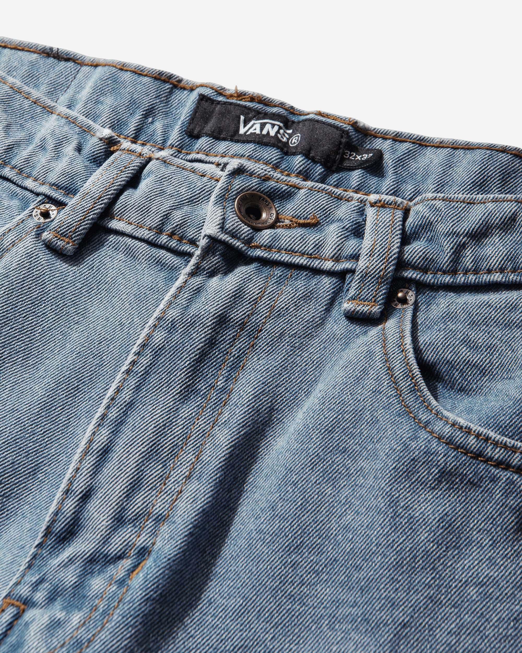 Men's Check-5 Loose Denim Pants Stonewash / Blue - Image 3