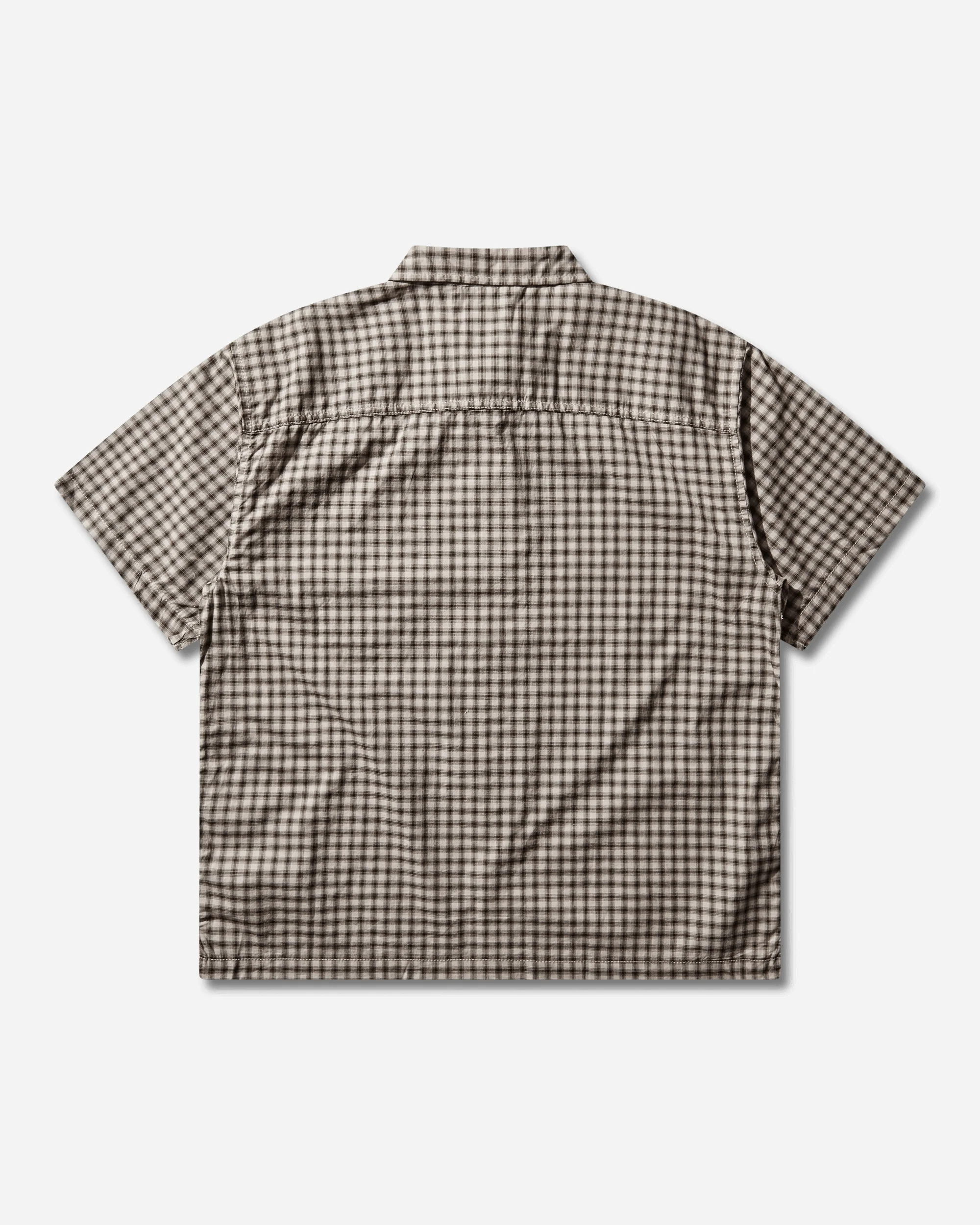 Men's Larkspur Mini Plaid Shirt Oatmeal / Demitasse - Image 2