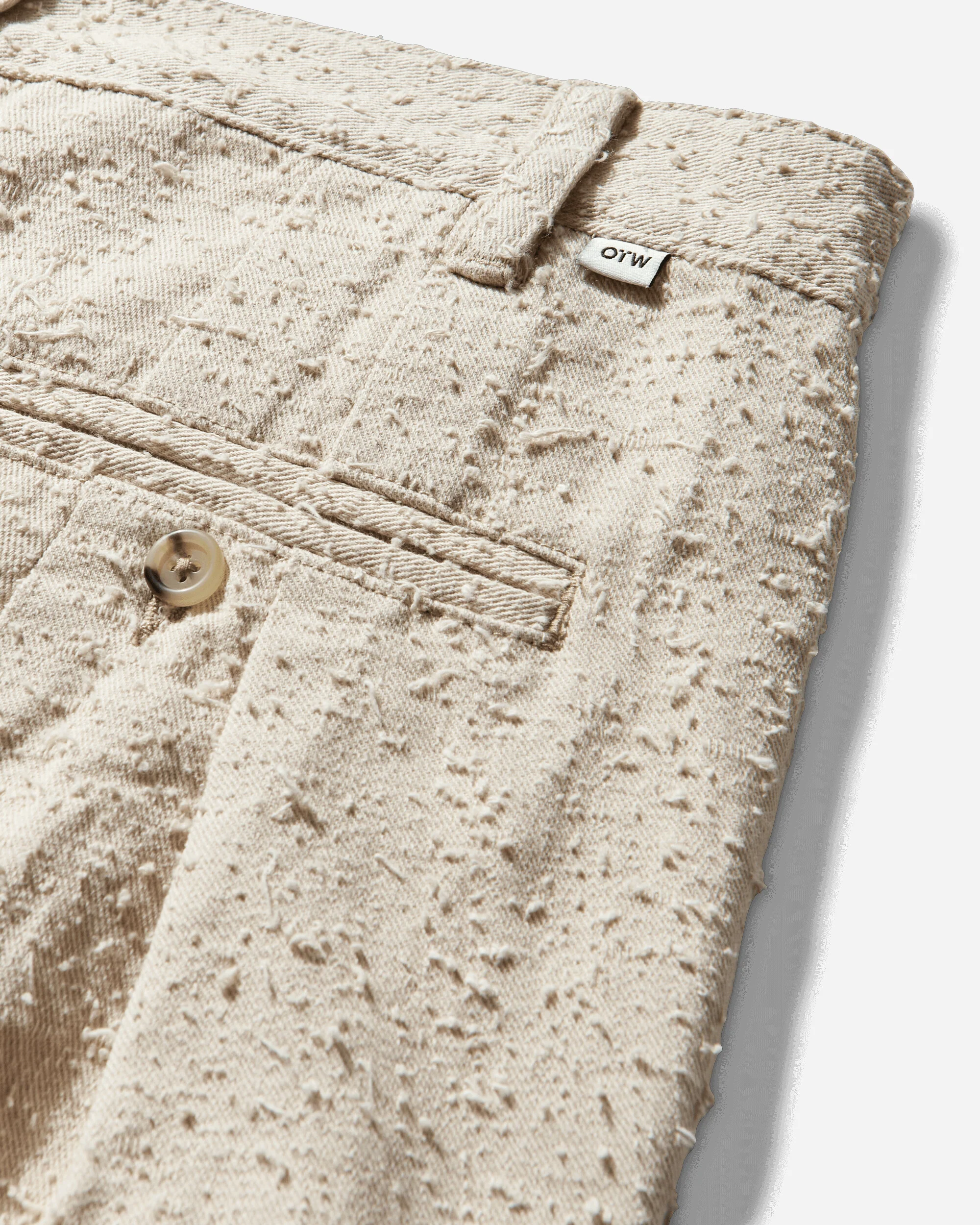 Men's Back Pleated Trousers Creme Brulee - Image 4