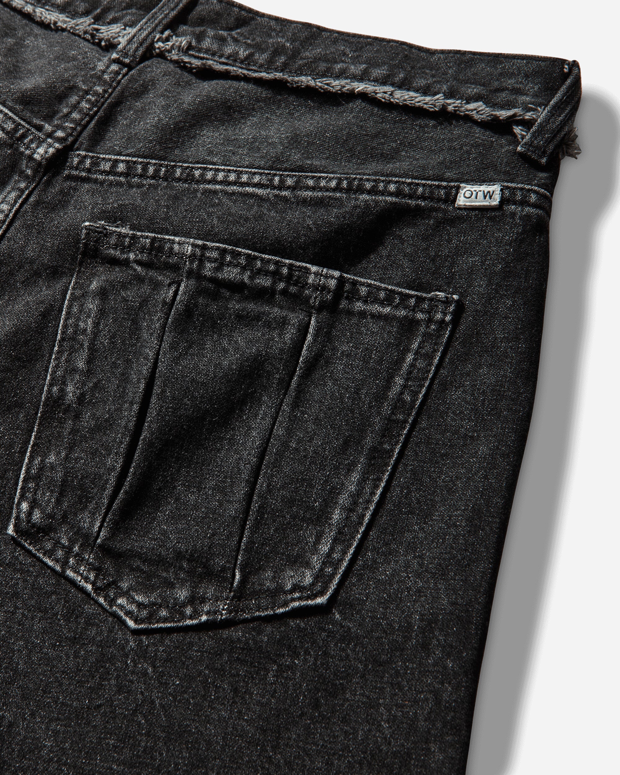 Men's Five Pocket Denim Shorts Black - Image 4